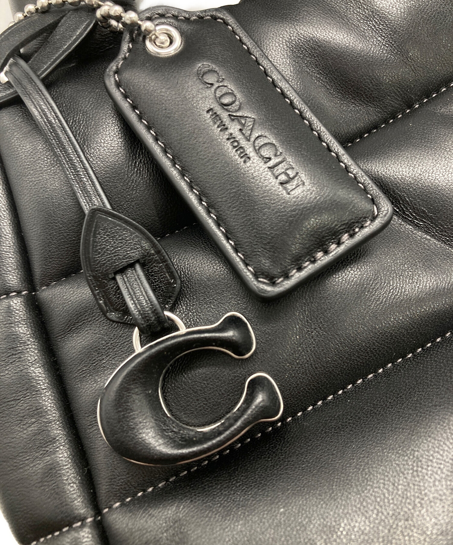 中古・古着通販】COACH (コーチ) ミニ ピロー トート ブラック