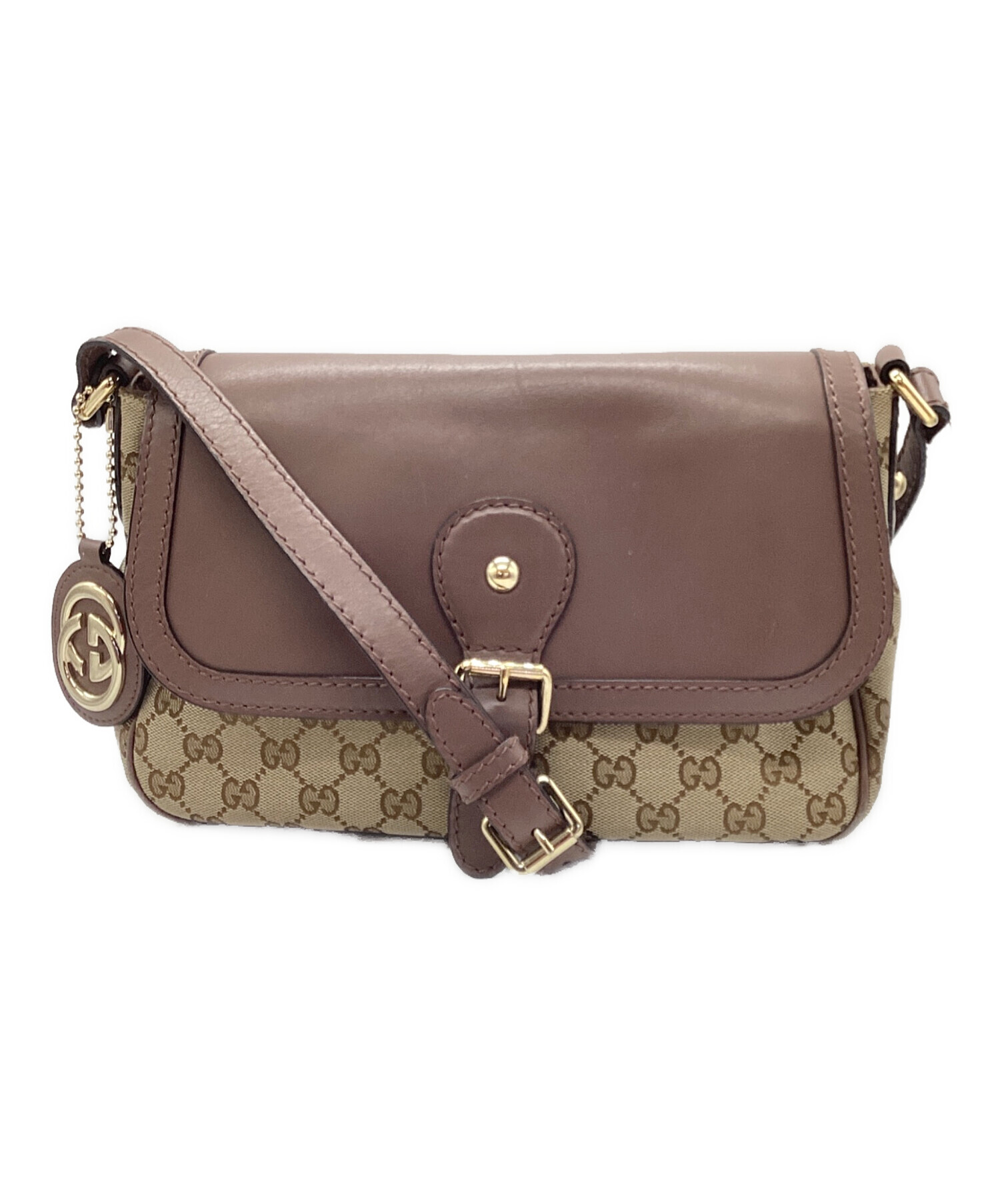 中古・古着通販】GUCCI (グッチ) GGキャンバス ショルダーバッグ 
