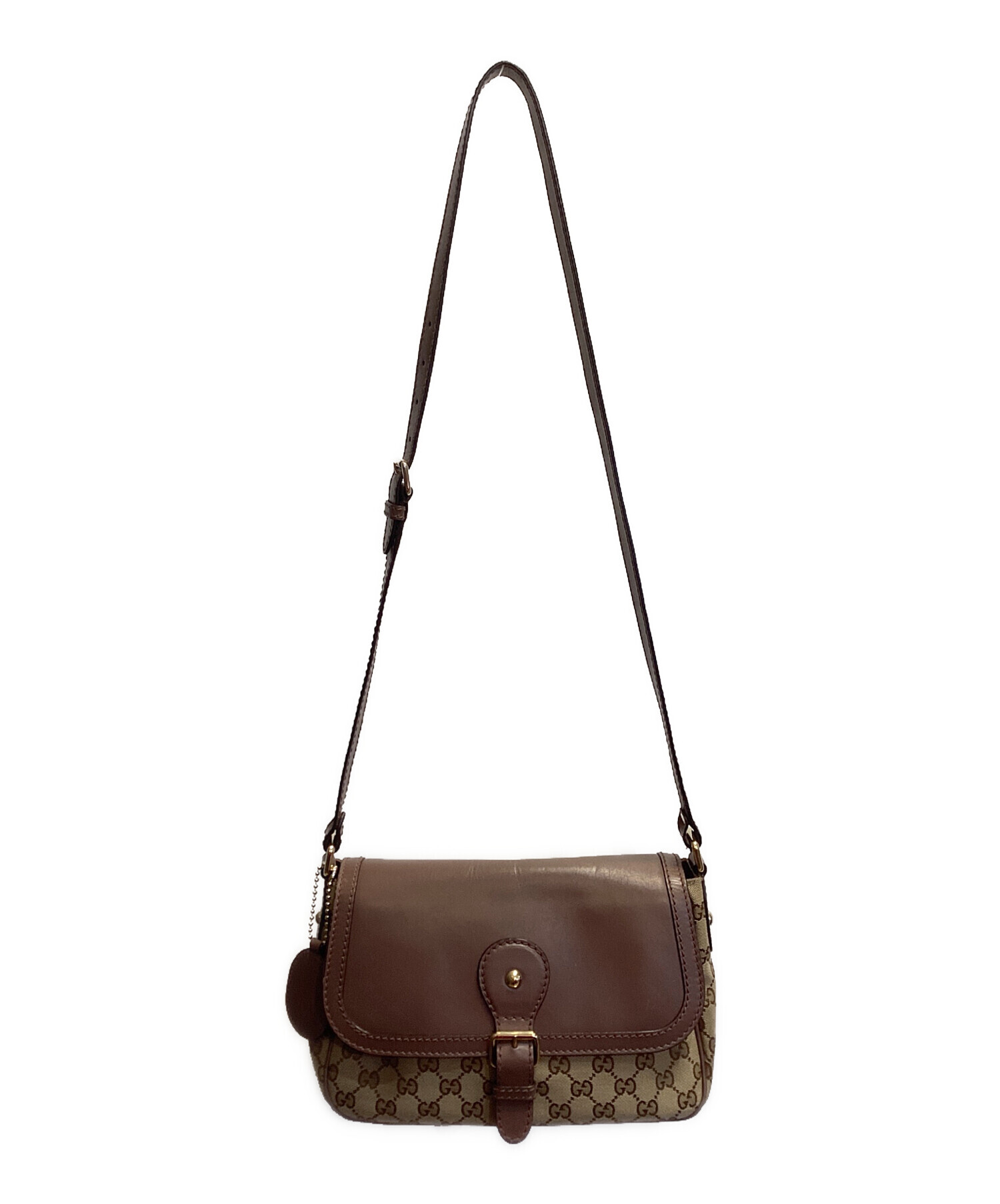 中古・古着通販】GUCCI (グッチ) GGキャンバス ショルダーバッグ 