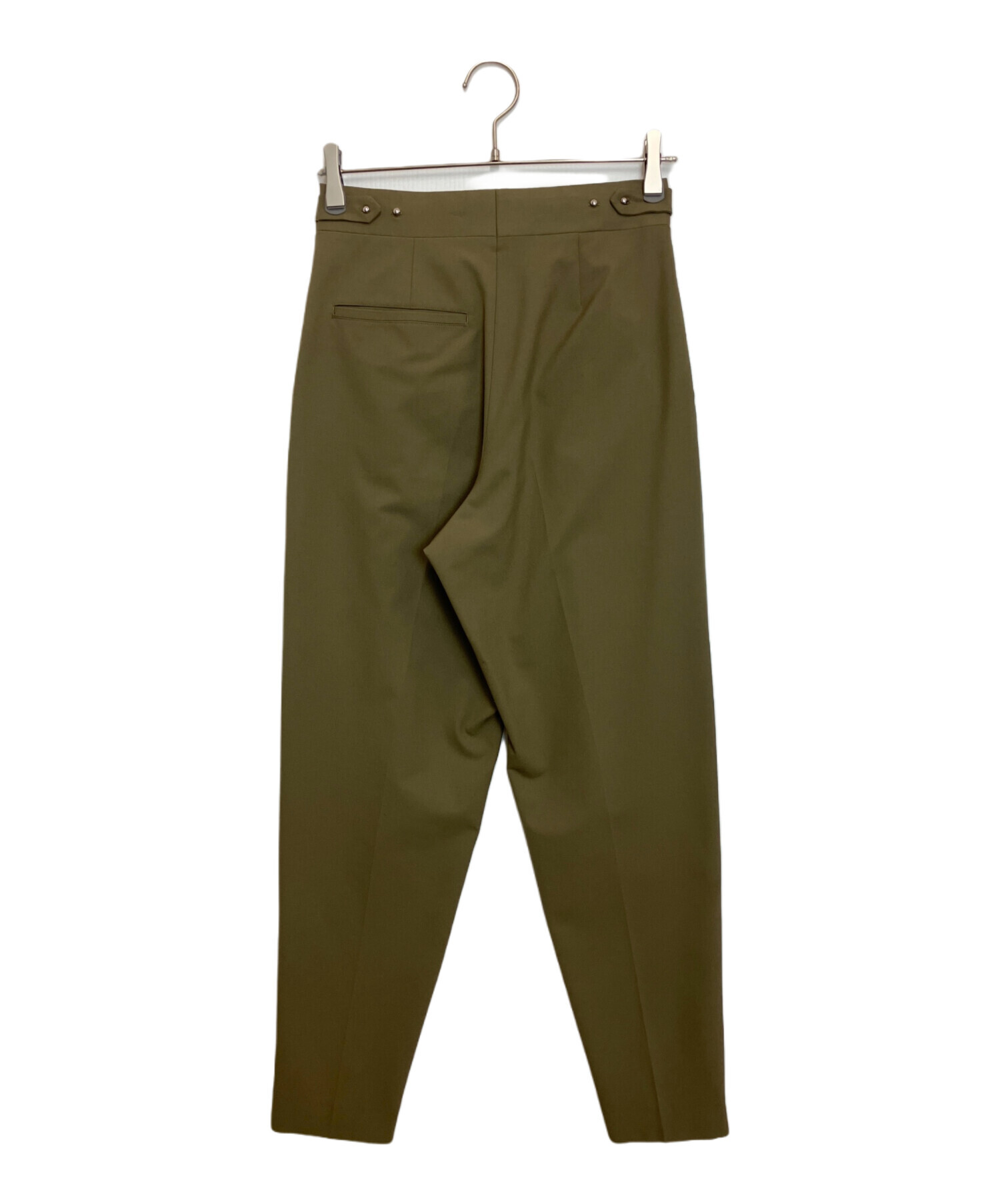 中古・古着通販】HYKE (ハイク) STRETCH TAPERED PANTS カーキ サイズ