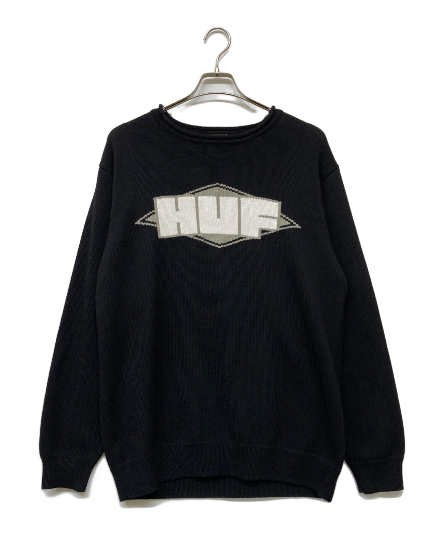 doofu様 中古・古着通販】HUF (ハフ) QUALITY JACQUARD SWEATER ブラック