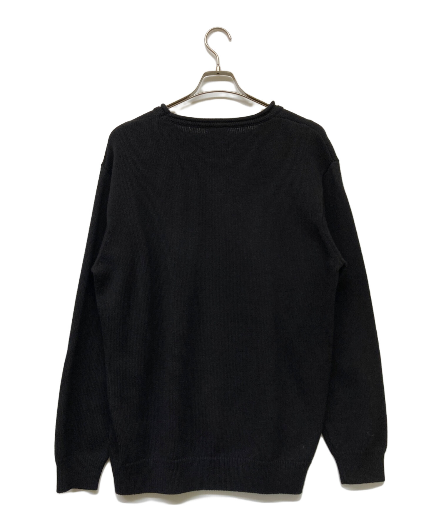 中古・古着通販】HUF (ハフ) QUALITY JACQUARD SWEATER ブラック 