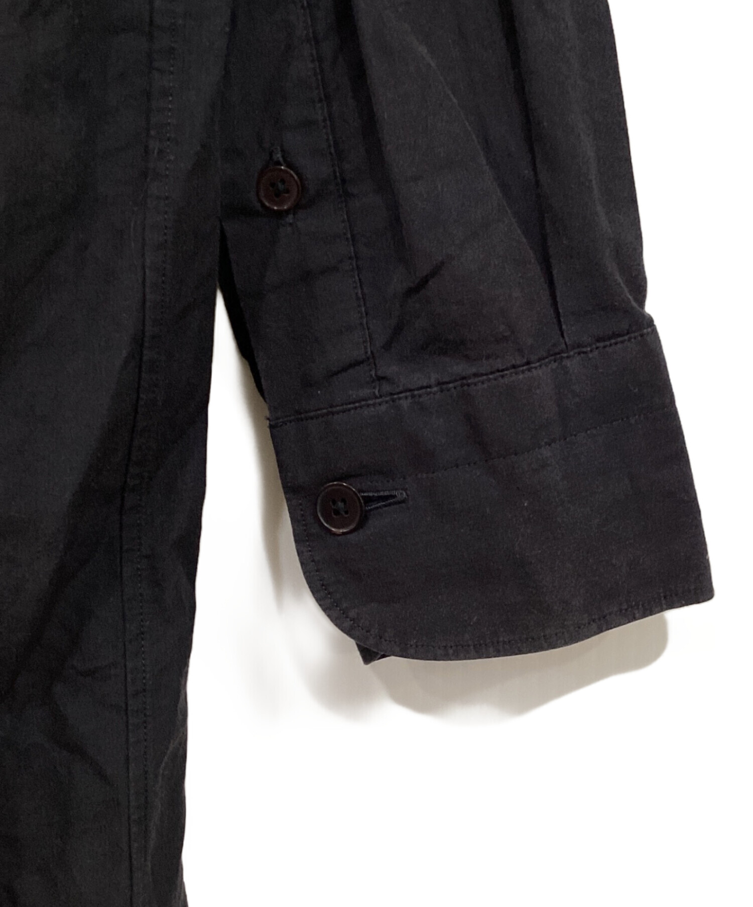 中古・古着通販】COMOLI (コモリ) バンドカラーシャツワンピース