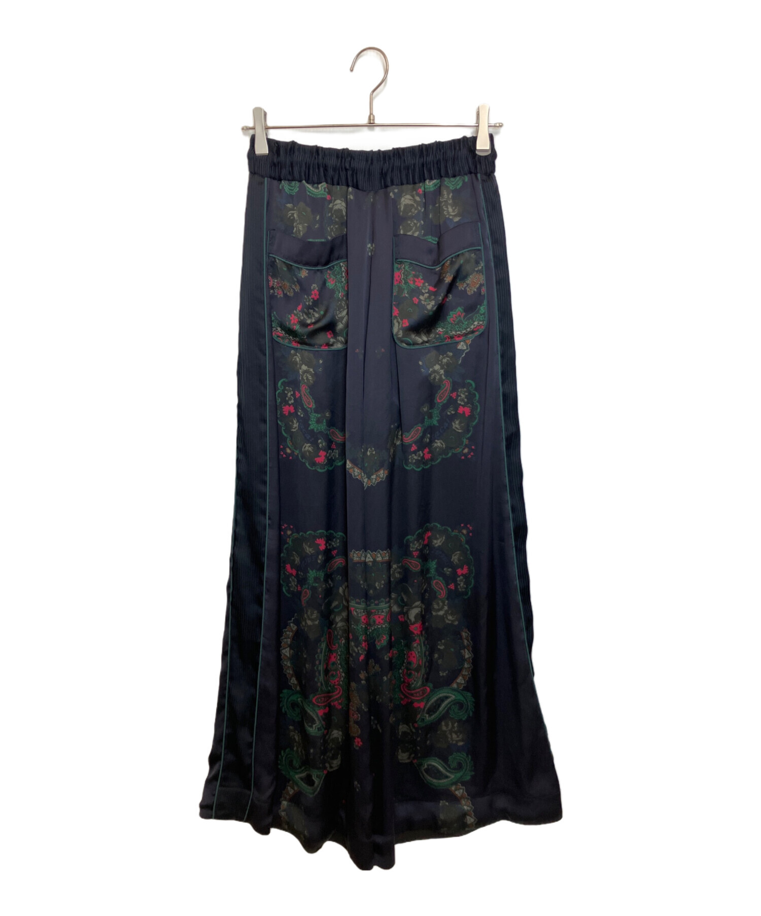 中古・古着通販】sacai (サカイ) バンダナプリントパンツ ネイビー