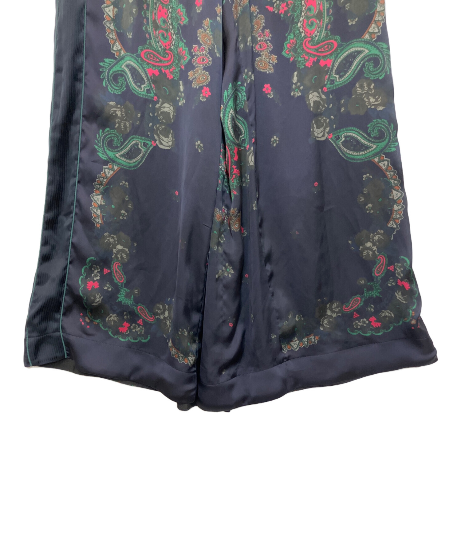 中古・古着通販】sacai (サカイ) バンダナプリントパンツ ネイビー 