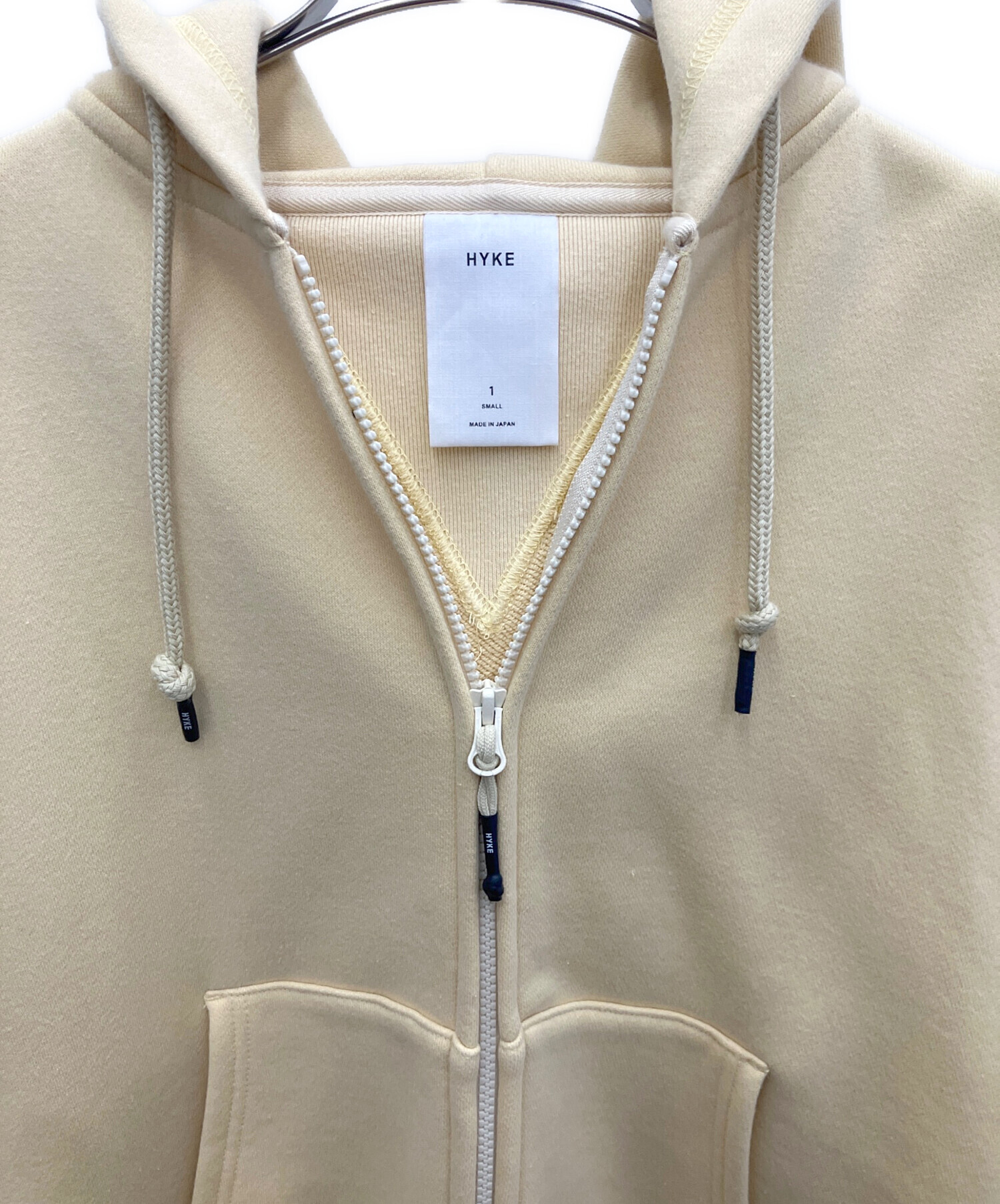 中古・古着通販】HYKE (ハイク) SWEAT HOODIE イエロー サイズ:SIZE1 