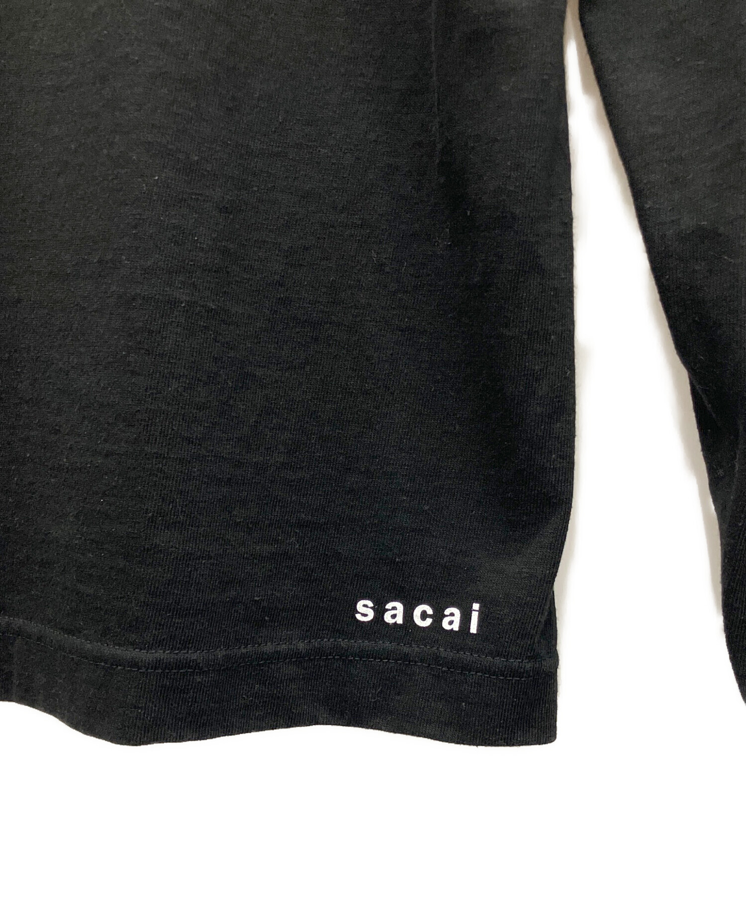 中古・古着通販】sacai (サカイ) KNOW FUTURE L S T-Shirt ブラック