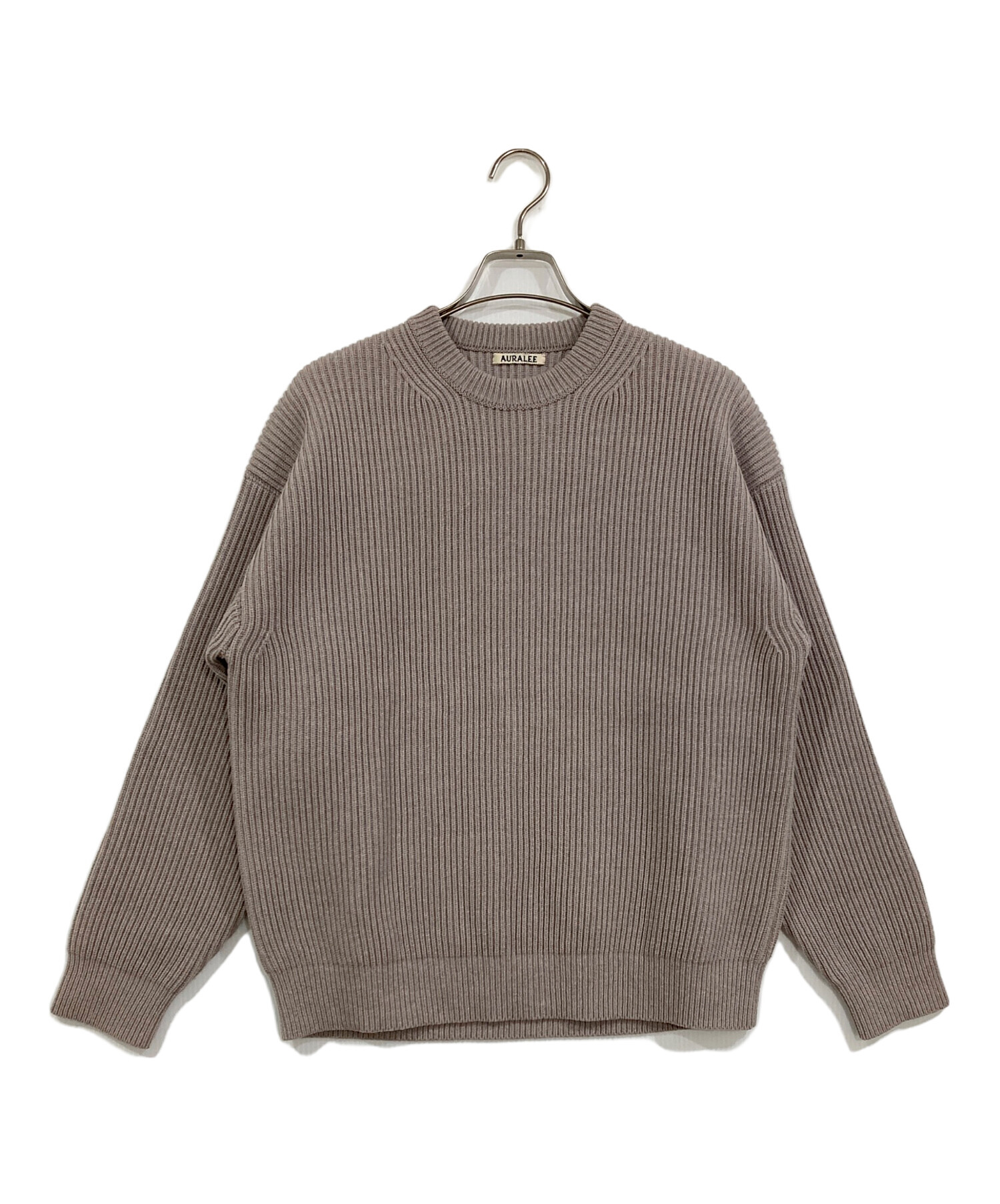 中古・古着通販】AURALEE (オーラリー) SUPER FINE WOOL RIB KNIT BIG 