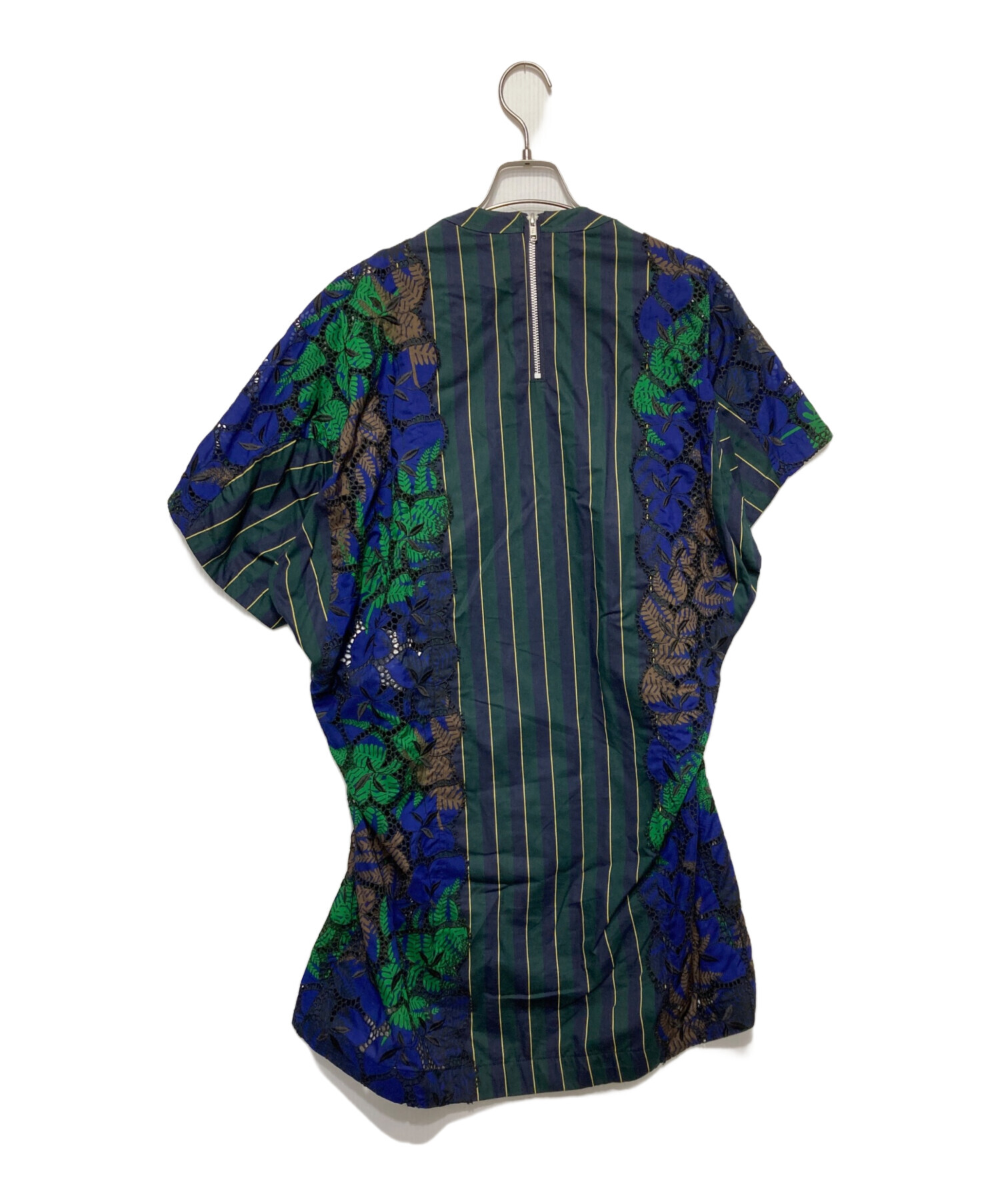 中古・古着通販】sacai (サカイ) レースドッキングワンピース グリーン 