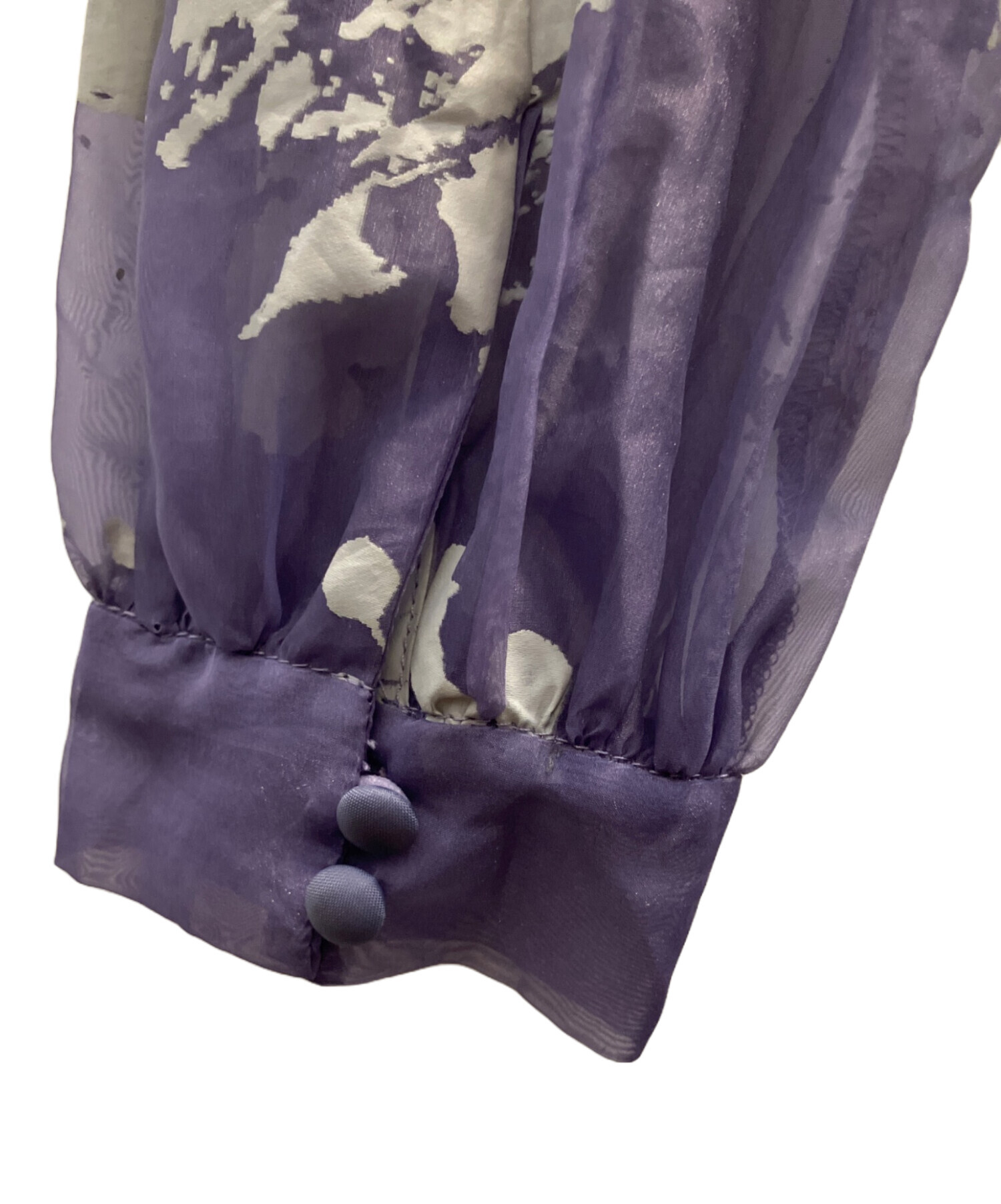 中古・古着通販】Ameri (アメリ) RUBBER PAINT ART SHEER DRESS 