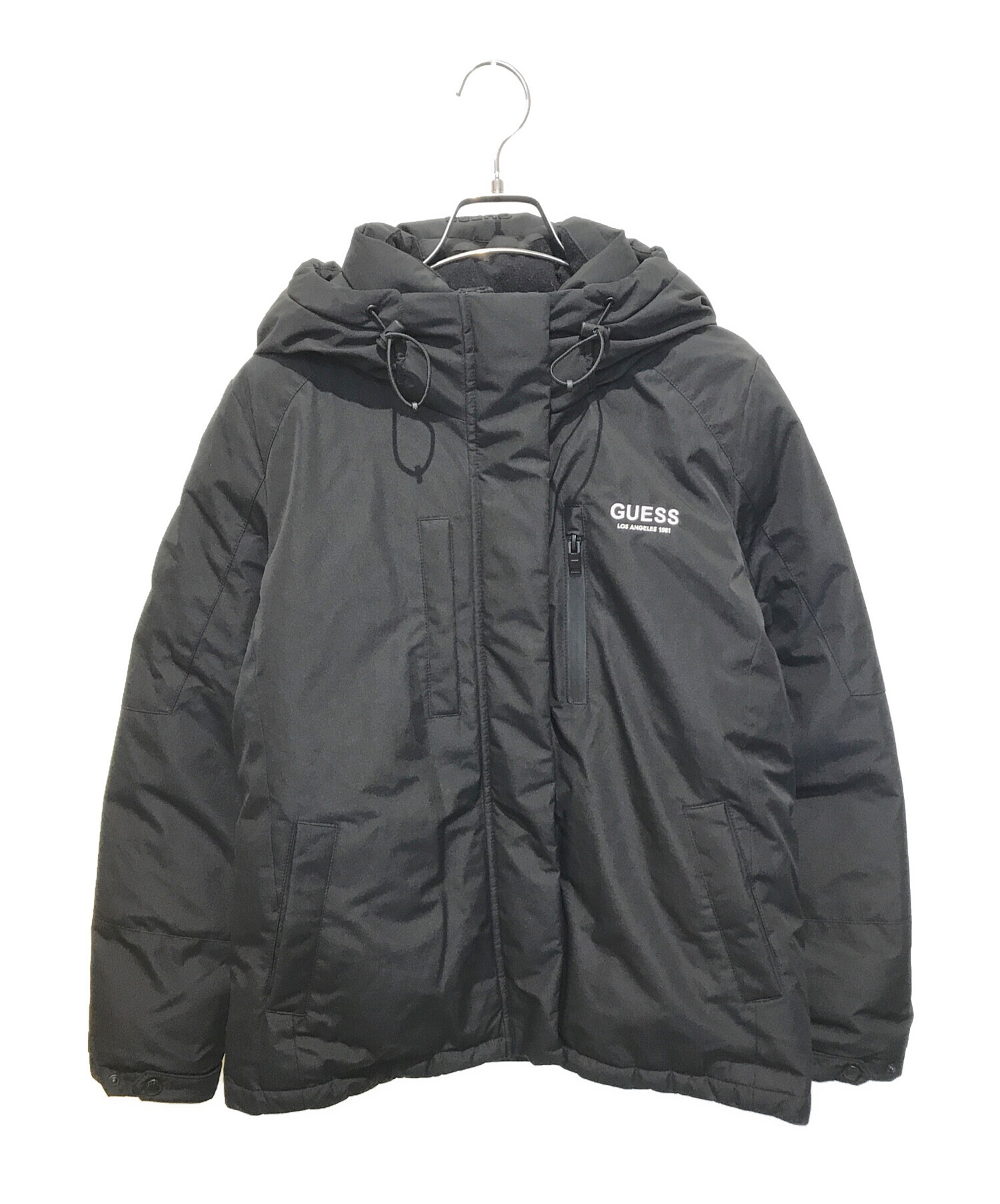 中古・古着通販】GUESS (ゲス) ダウンジャケット ブラック サイズ:S 