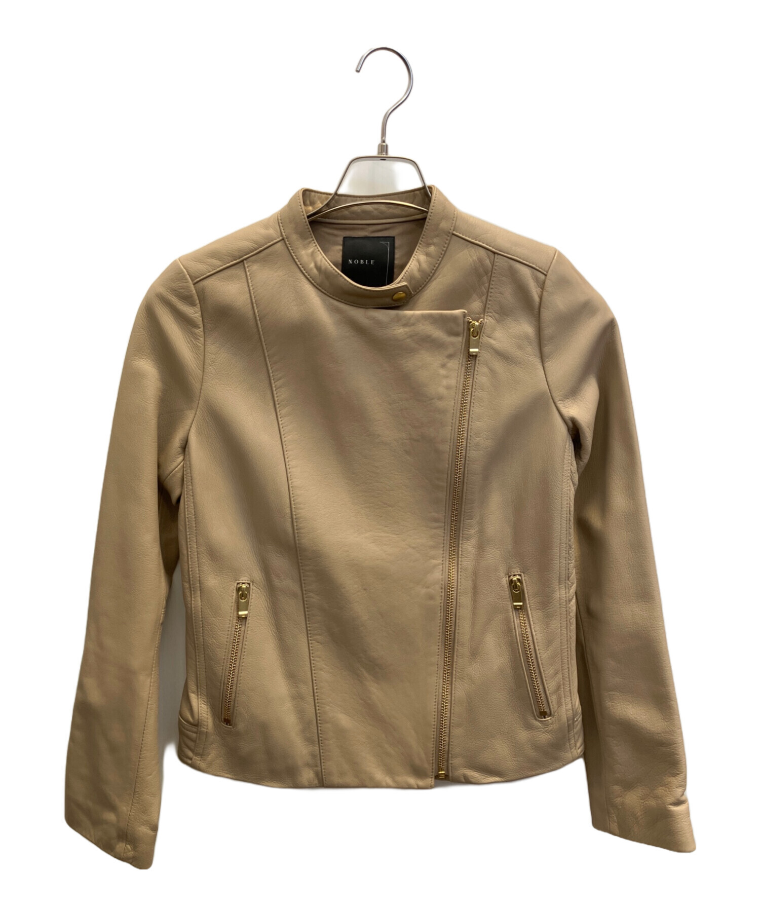 中古・古着通販】Noble (ノーブル) ソフトラムレザーライダース