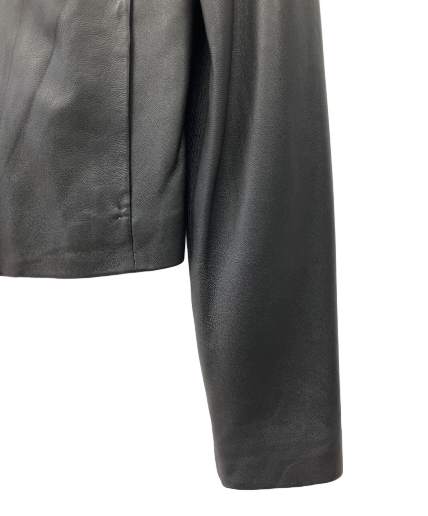 中古・古着通販】VINCE (ヴィンス) レザーライダースジャケット