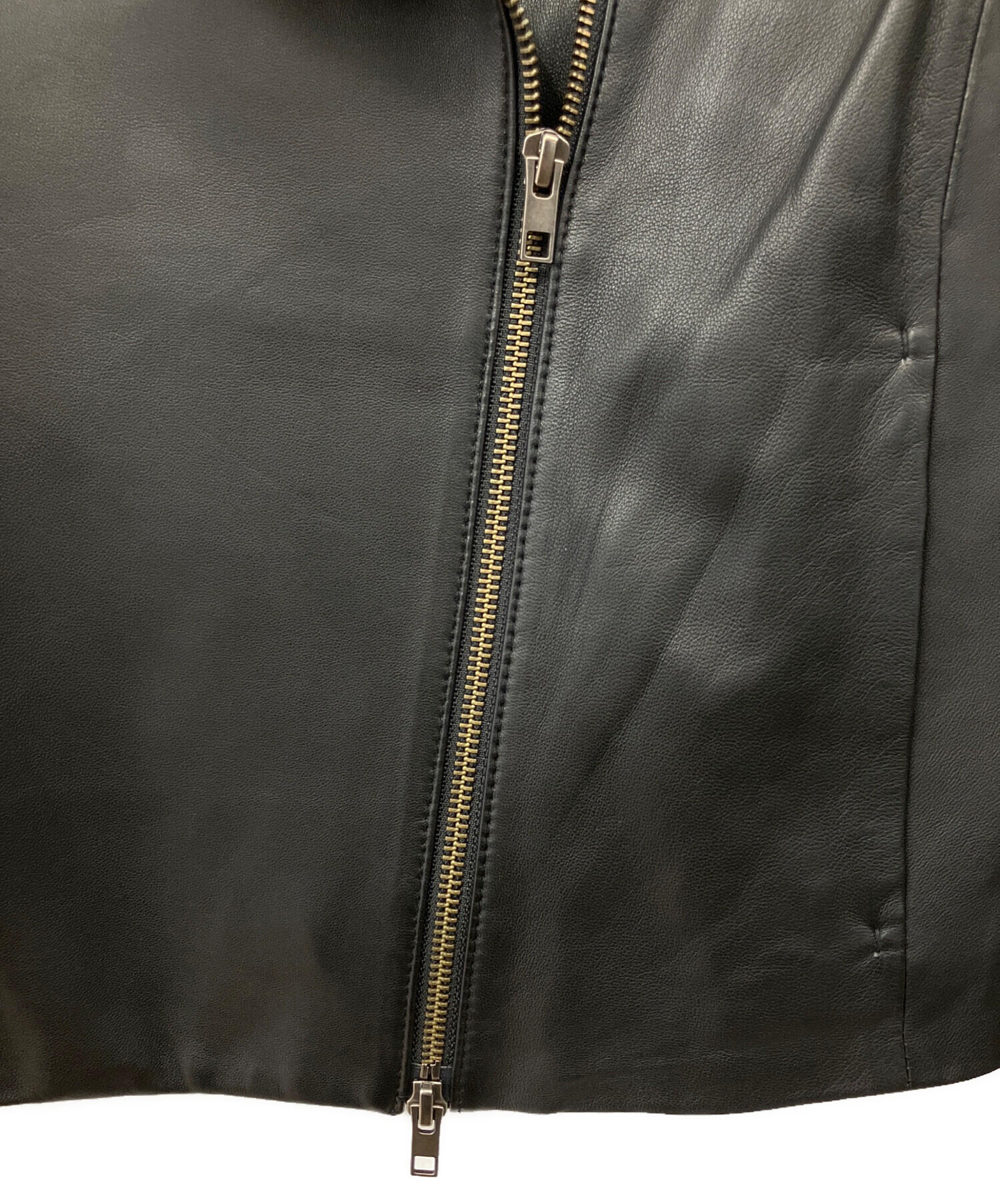 中古・古着通販】VINCE (ヴィンス) レザーライダースジャケット