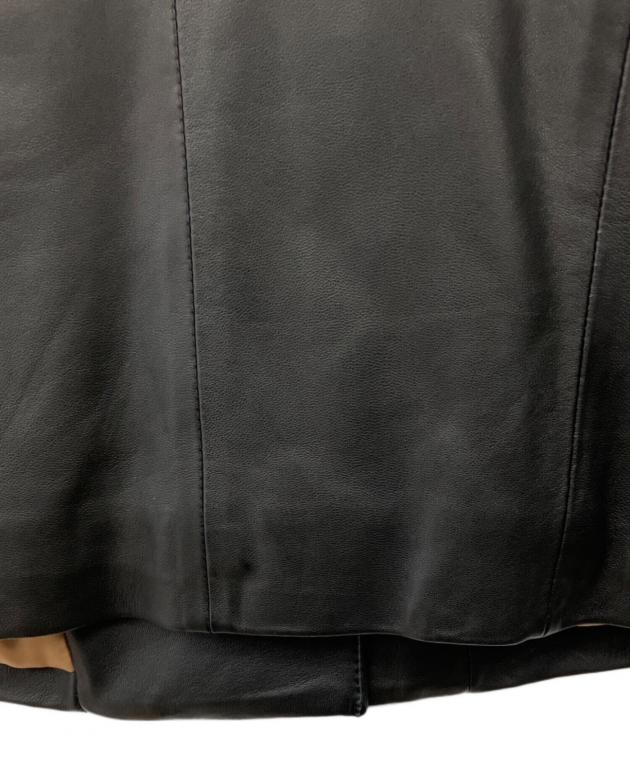 中古・古着通販】VINCE (ヴィンス) レザーライダースジャケット