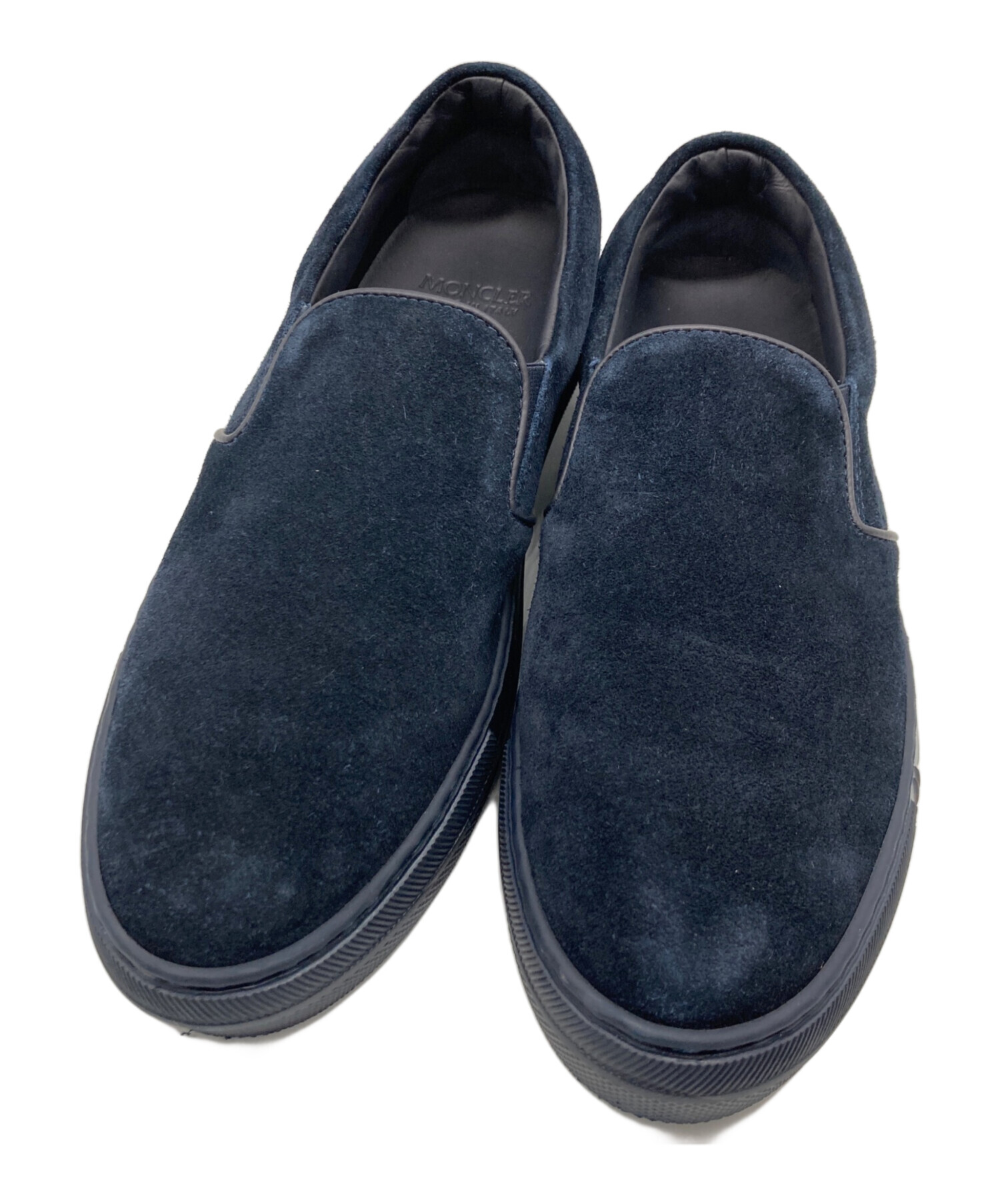 モンクレール　スウェードレザースニーカー　サイズ41 26cm ネイビー MONCLER モンクレール スエード レザー スリッポン ローカット