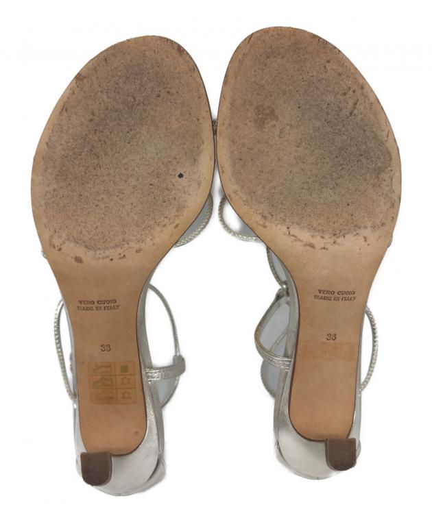 美品』BRENTA ブレンタ サンダル ミュール ヒール スクエアトゥ 23