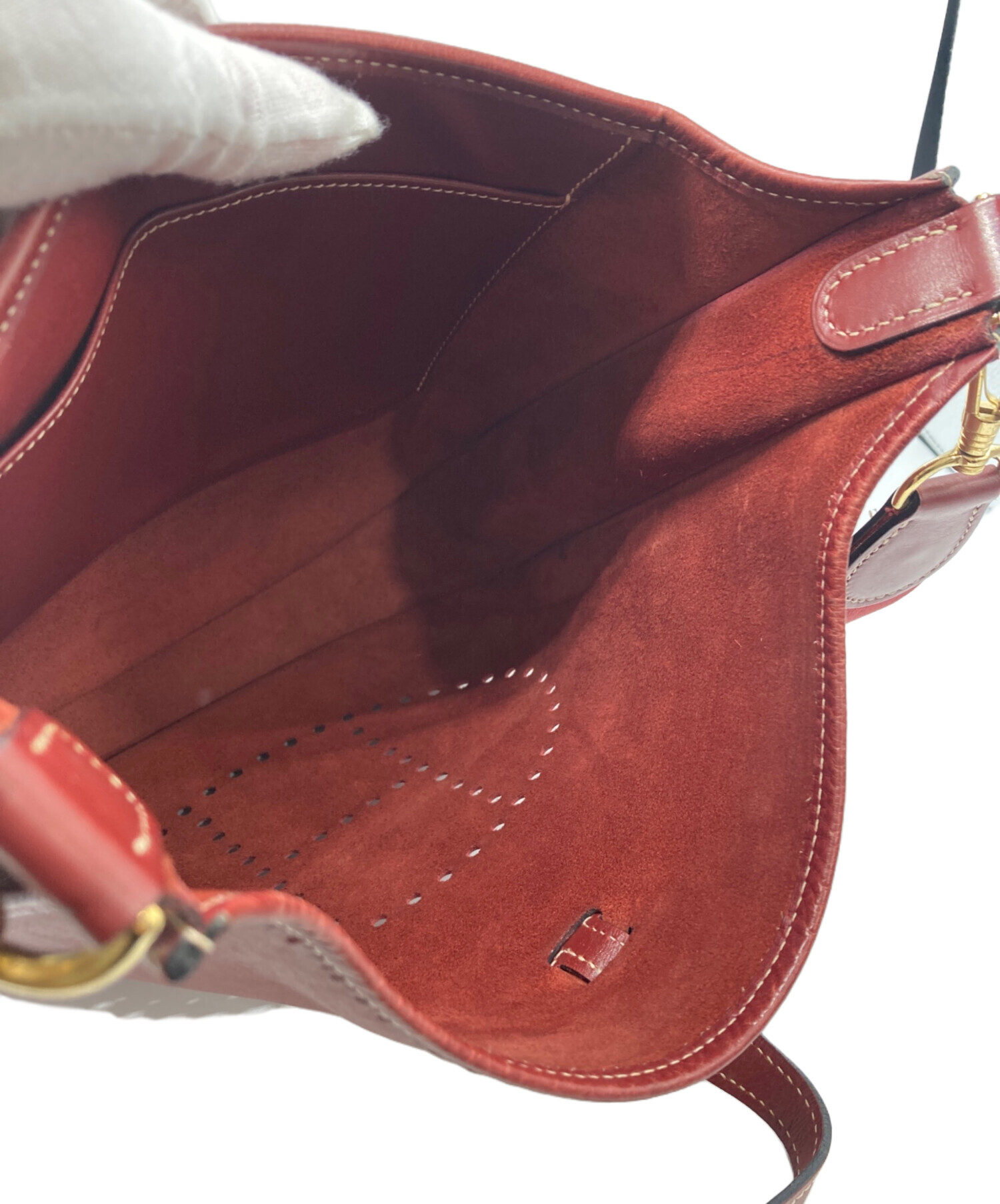 HERMES エルメス ショルダーバッグ  赤 【古着】【中古】【送料無料】 中古・古着通販】HERMES (エルメス) バッグ レッド｜ブランド・古着