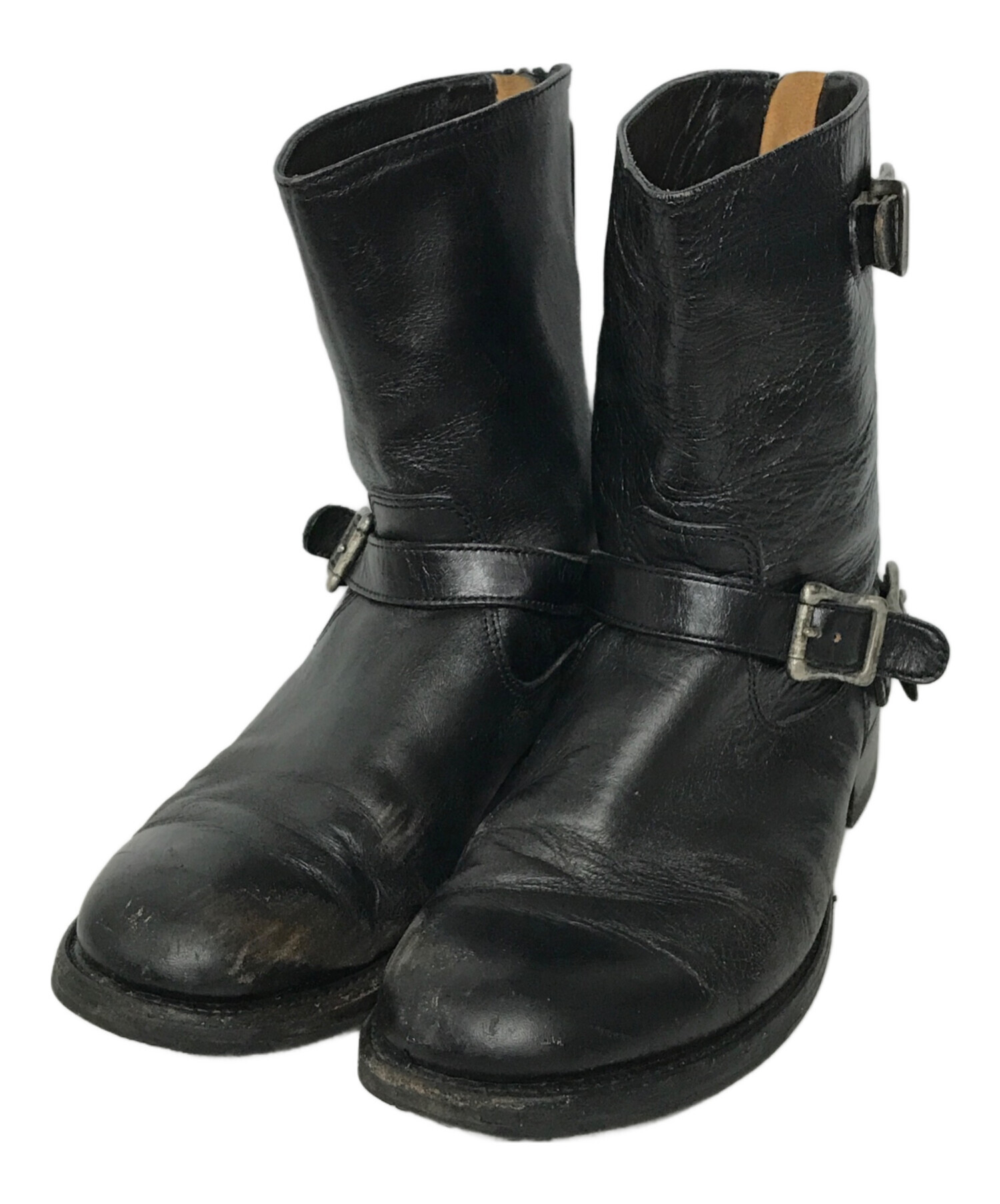 AKMエンジニアブーツ 中古・古着通販】AKM (エーケーエム) エンジニアブーツ ブラック