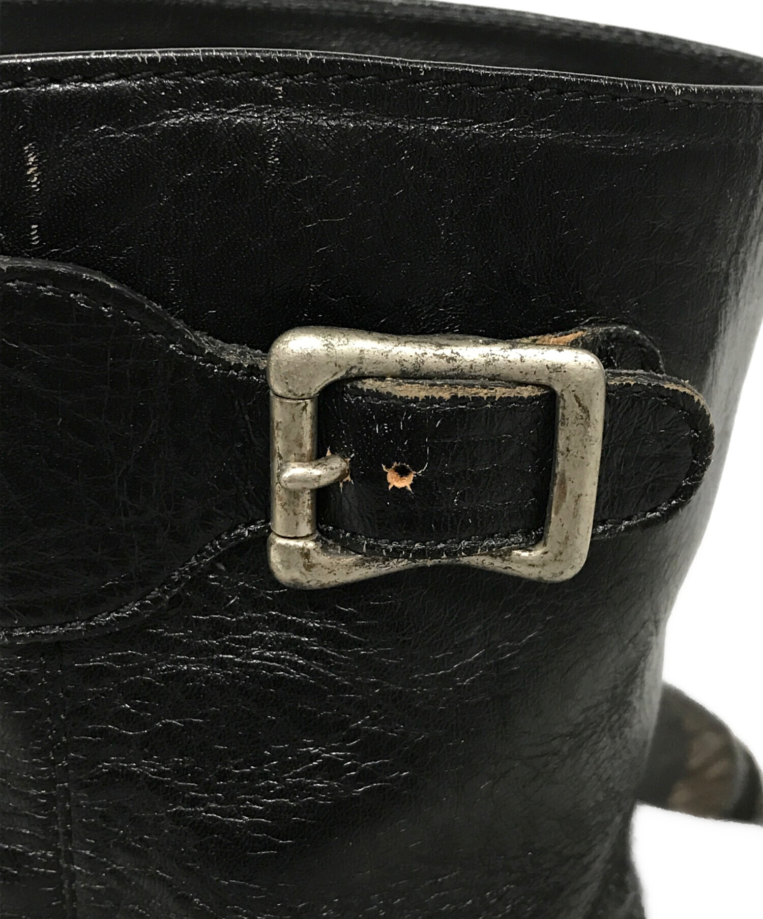 AKMエンジニアブーツ 中古・古着通販】AKM (エーケーエム) エンジニアブーツ ブラック