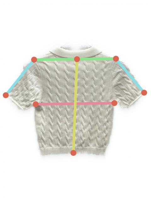 トップス THE TOE Herald Short Sleeve Polo Knit 中古・古着通販】THE TOE (ザ・トゥー) HERALD SHORT SLEEVE POLO KNIT