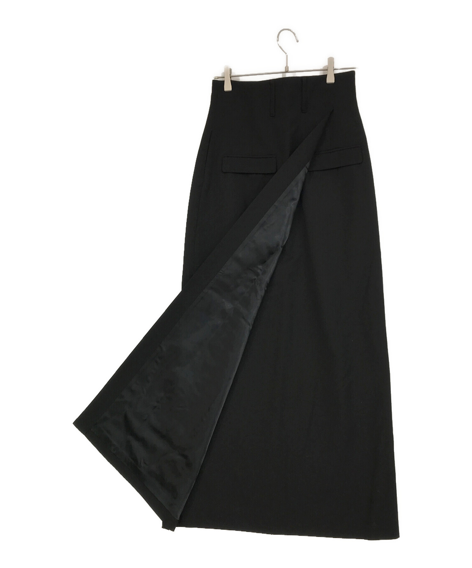 中古・古着通販】ELIN (エリン) Vene wrap SK ブラック サイズ:38 