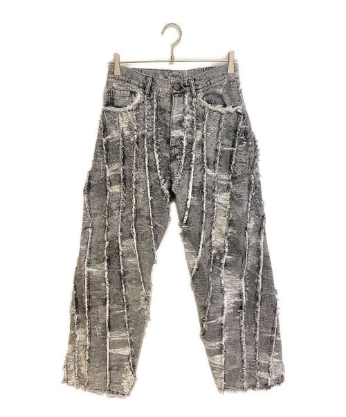 TAAKK 24AW COLLECTION ダメージジーンズ　グレー 中古・古着通販】TAAKK (ターク) 24AW DENIM PANTS グレー サイズ:1