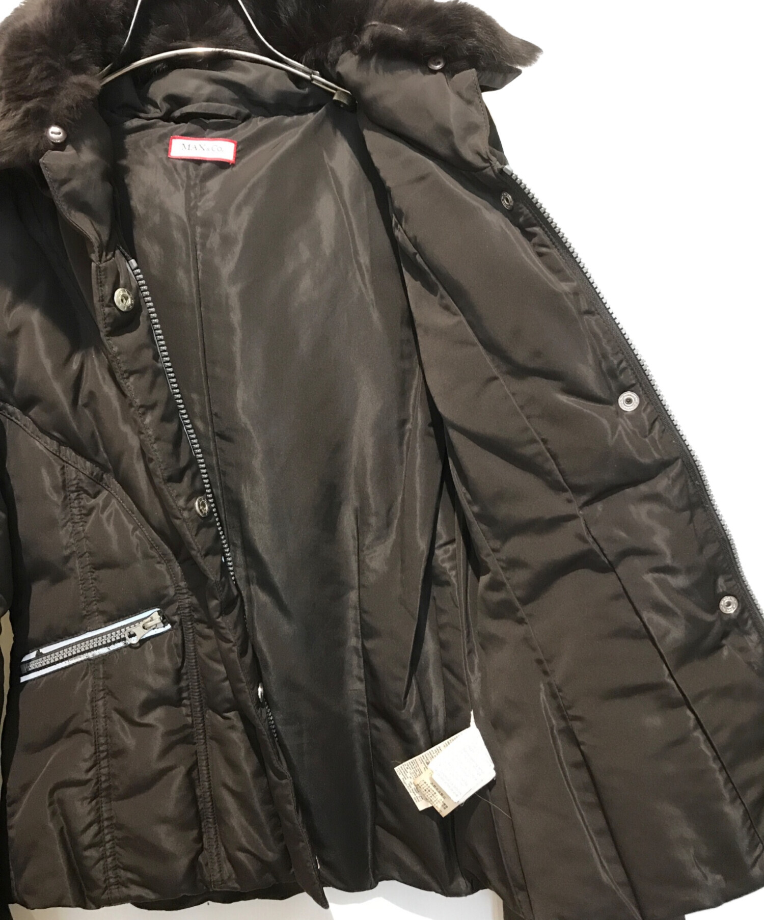 ✨可愛い暖かい✨MAX&Co. ブラック ダウンジャケット 中古・古着通販】MAX&Co. (マックスアンドコー) ダウン