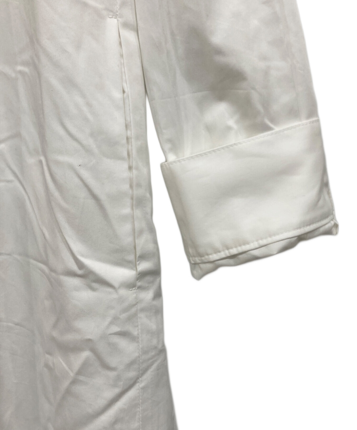 中古・古着通販】OBLI (オブリ) シャツワンピース ホワイト サイズ:1