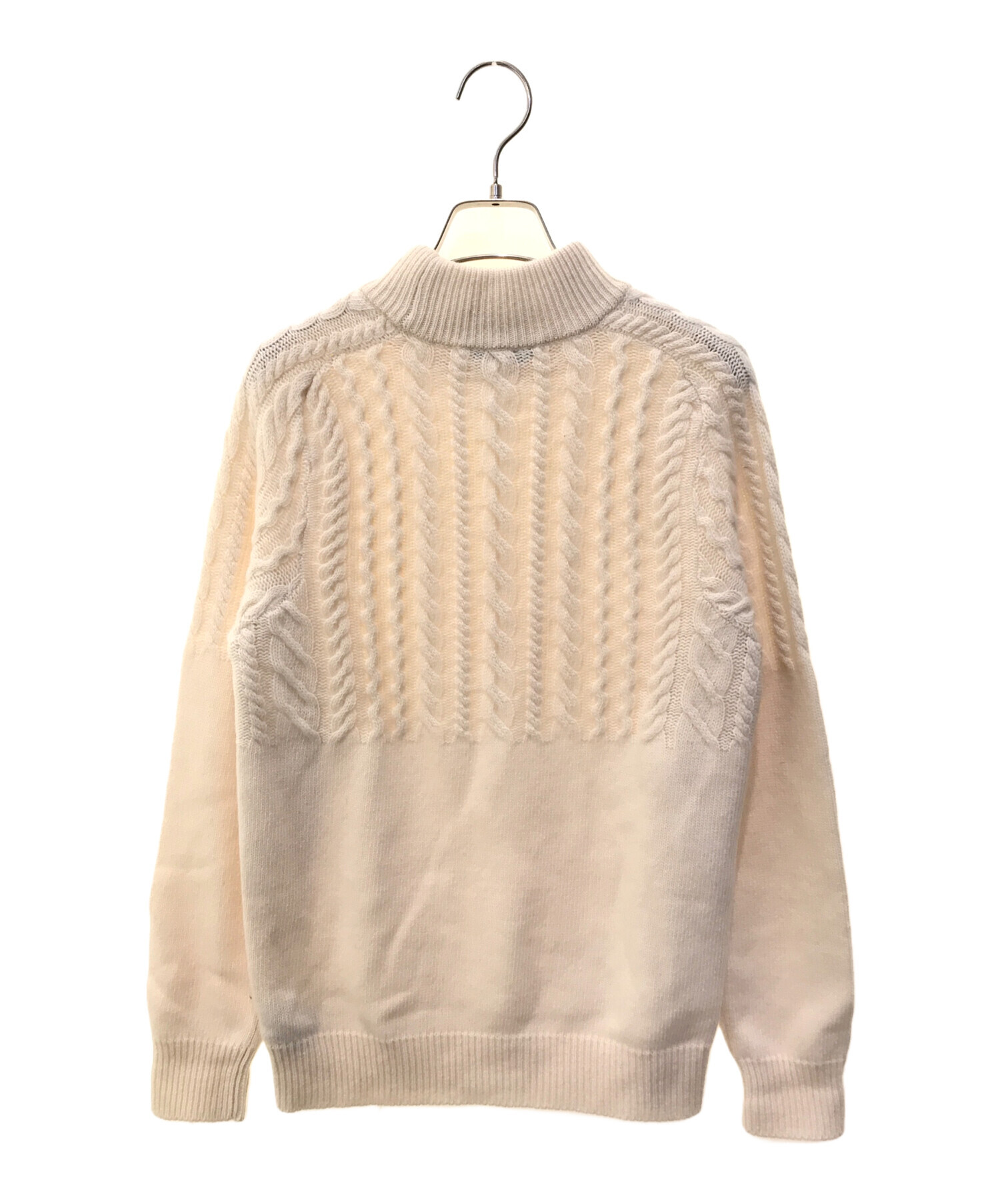 中古・古着通販】Zanone (ザノーネ) カシミア混切り替えケーブル 