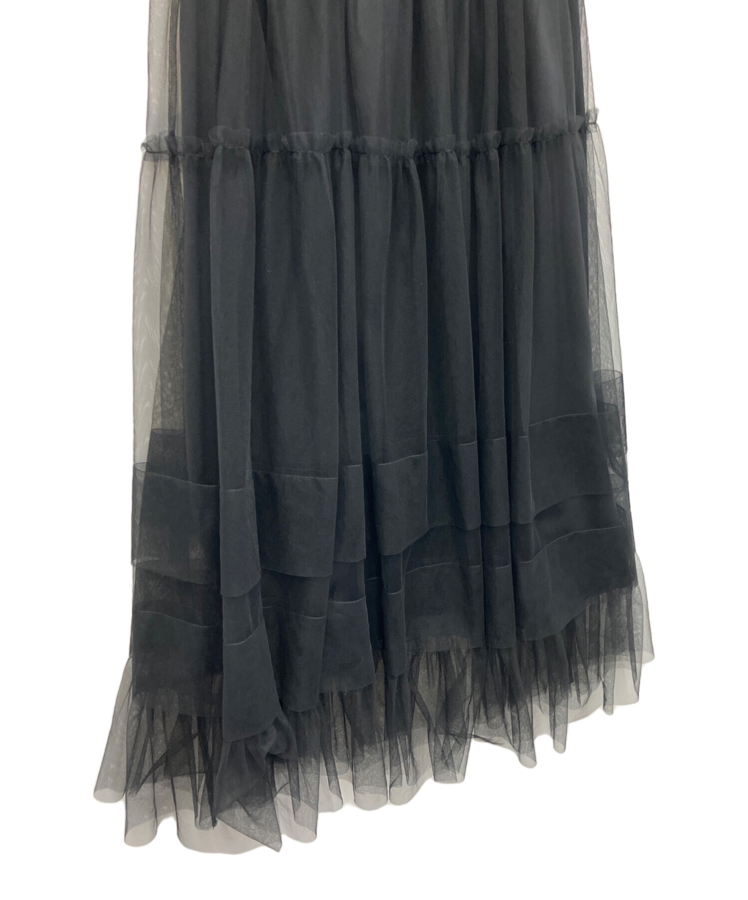 中古・古着通販】ANAYI (アナイ) チュールティアードギャザー スカート