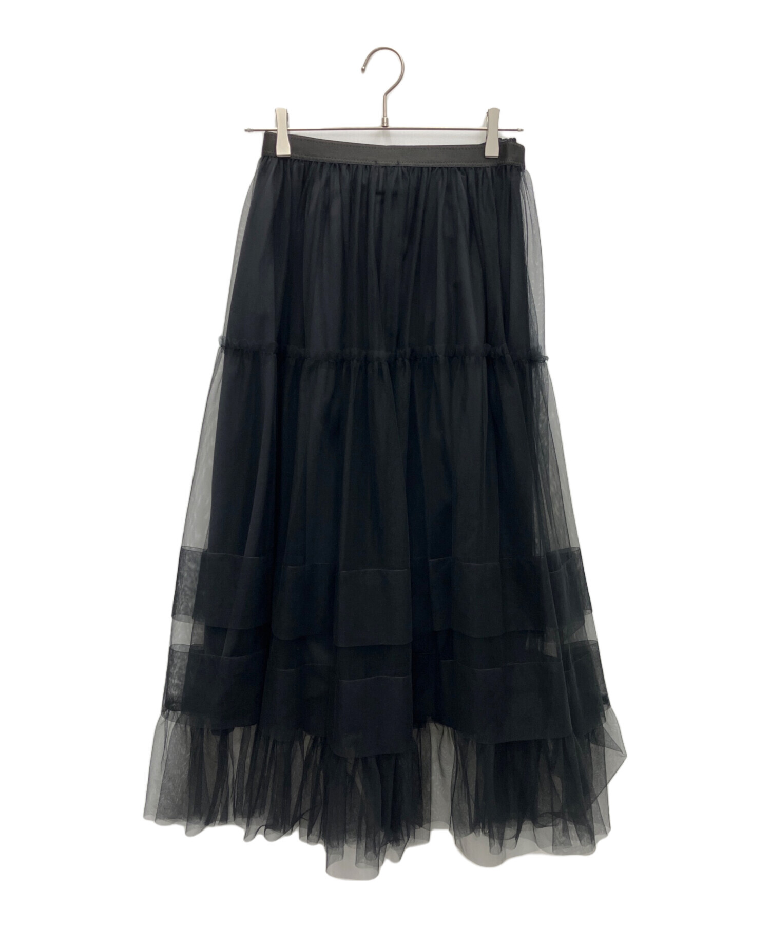 中古・古着通販】ANAYI (アナイ) チュールティアードギャザー スカート