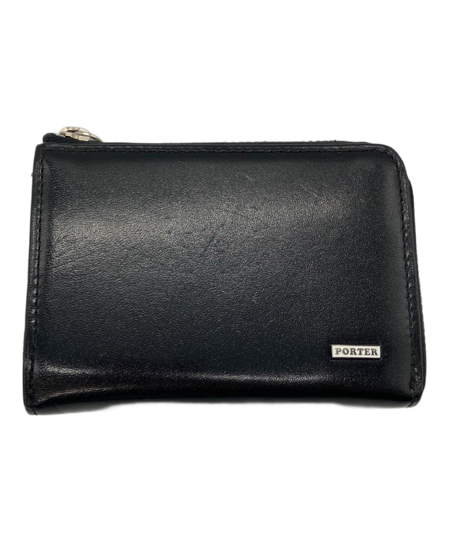 [未使用品]PORTER SHEEN COIN & PASS CASE ブラック 中古・古着通販】PORTER (ポーター) SHEEN COIN & PASS CASE シーン