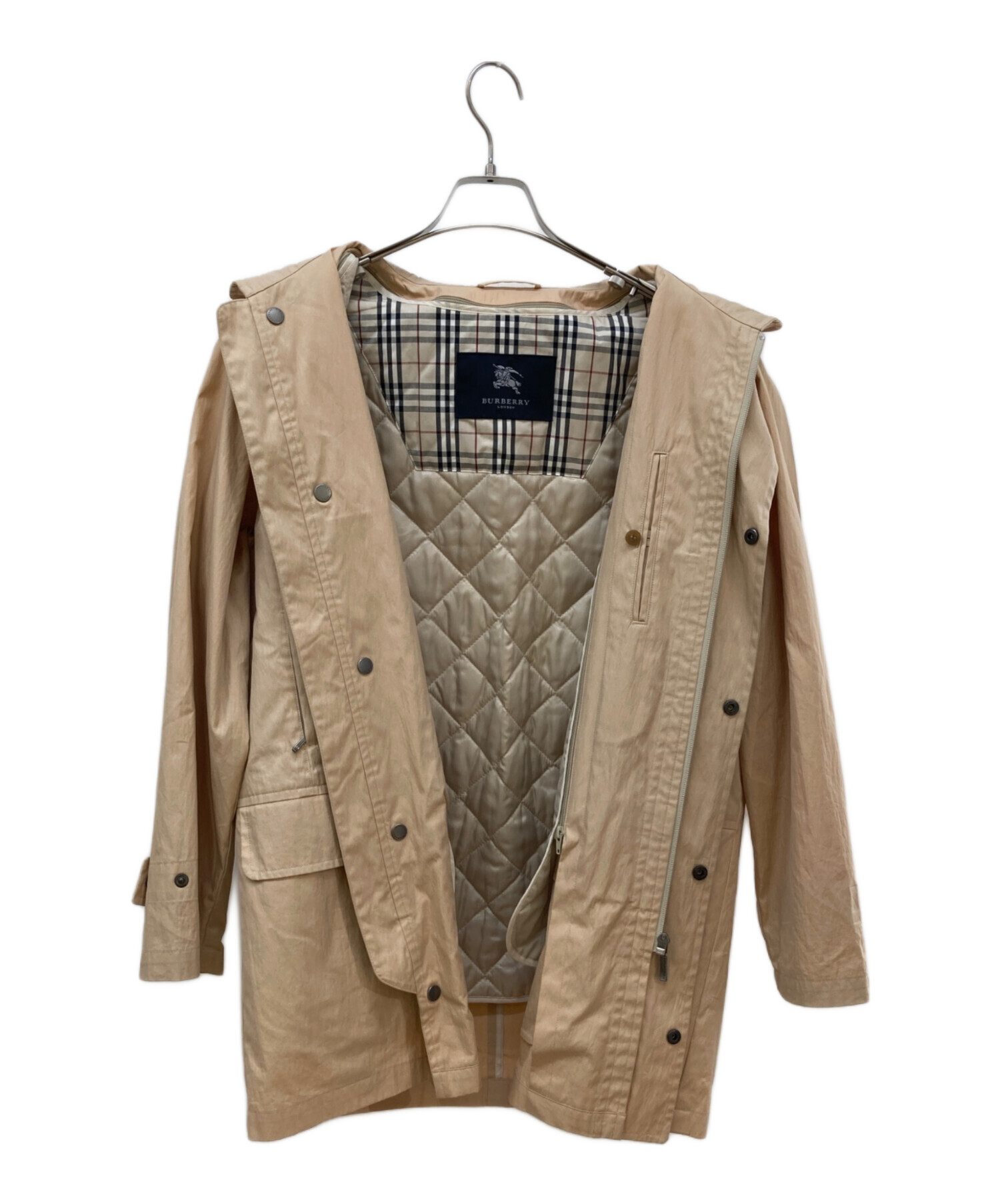 バーバリーロンドン　コットン　ジャケット　ストライプ　ベージュ　42 中古・古着通販】BURBERRY LONDON (バーバリーロンドン) ライナー付