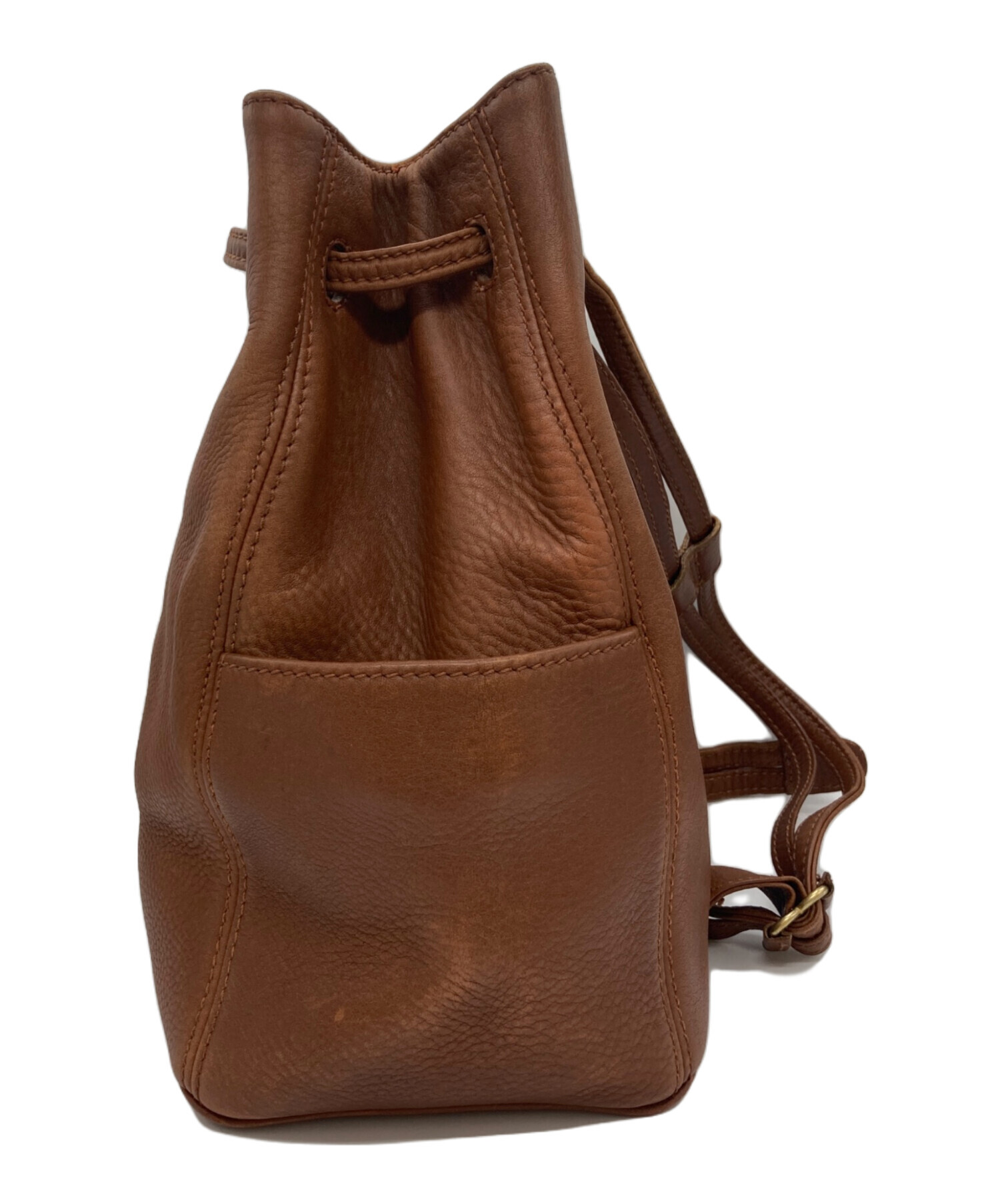 中古・古着通販】COACH (コーチ) レザーリュック キャメル｜ブランド