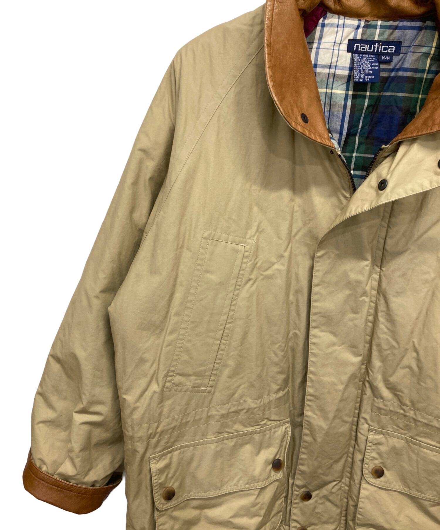 中古・古着通販】NAUTICA (ノーティカ) 90s レザーカラーハンティング