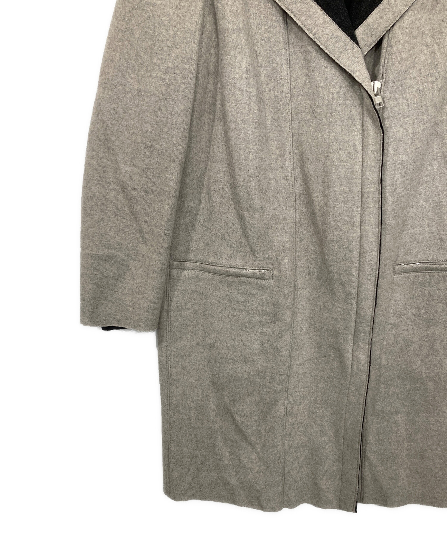 HELMUT LANG ウールコート 中古・古着通販】HELMUT LANG (ヘルムートラング) コート グレー