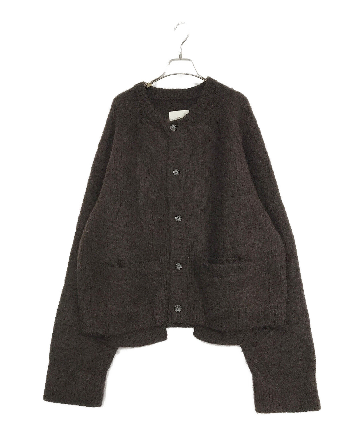 中古・古着通販】stein (シュタイン) KID MOHAIR CARDIGAN ブラウン
