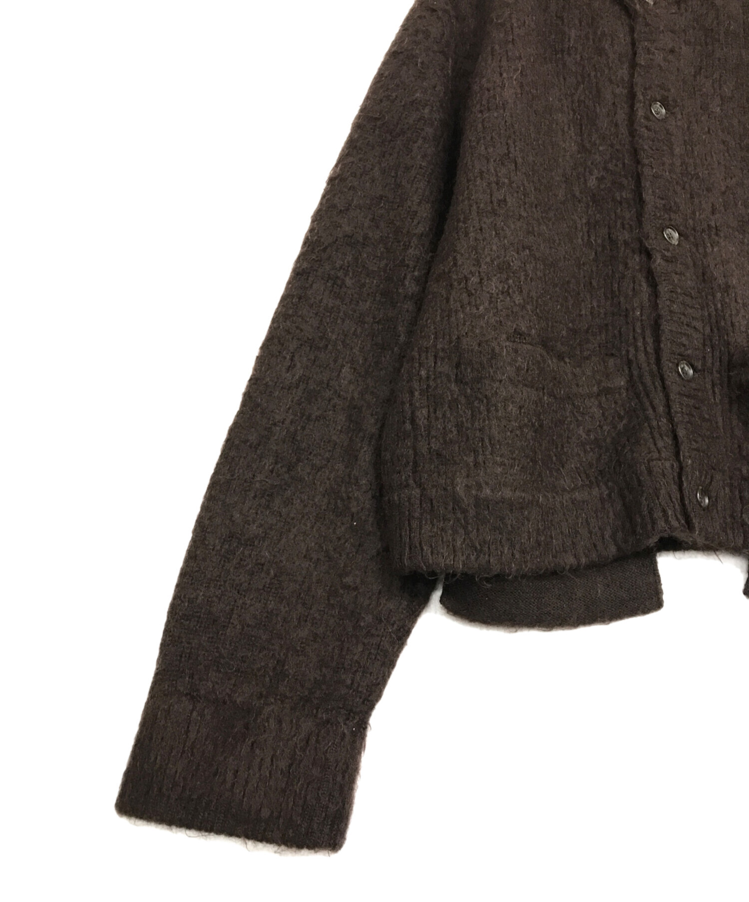 中古・古着通販】stein (シュタイン) KID MOHAIR CARDIGAN ブラウン 