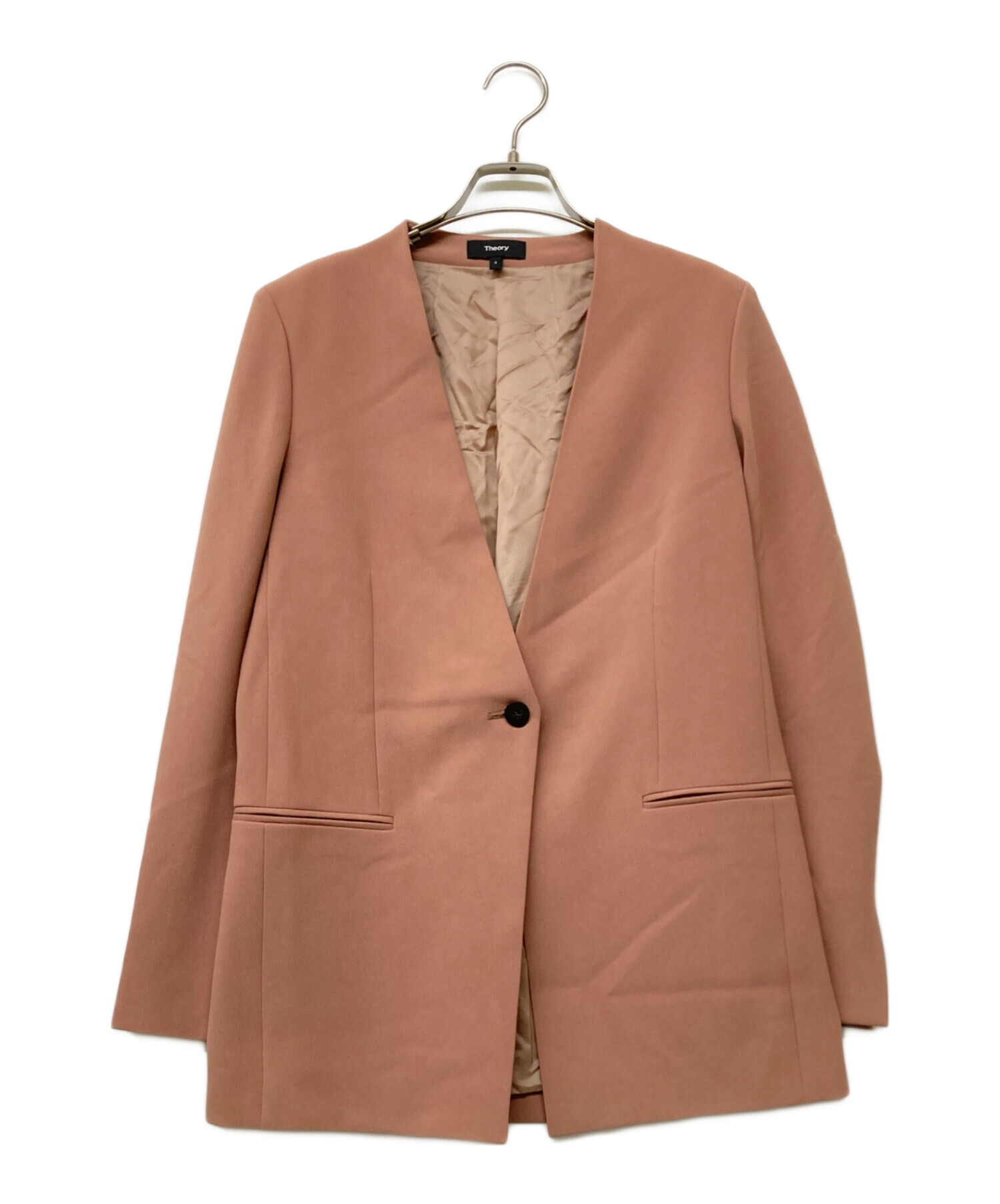 ジャケット・アウター theory Admiral Crepe Waist Tab JKT 中古・古着通販】theory (セオリー) Admiral Crepe Waist Tab JKT/ノー