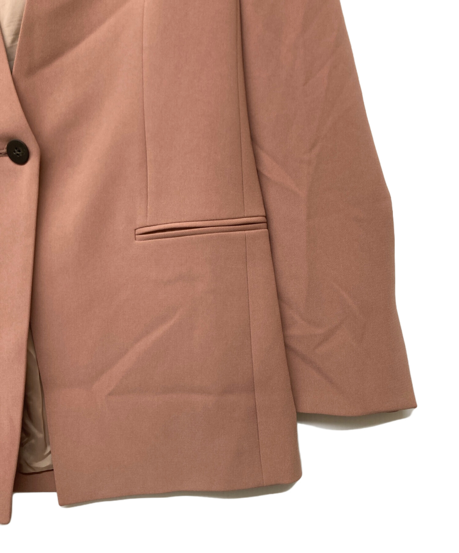 ほぼ未使用 セオリー Admiral Crepe Waist Tab JKT 中古・古着通販】theory (セオリー) Admiral Crepe Waist Tab JKT/ノー