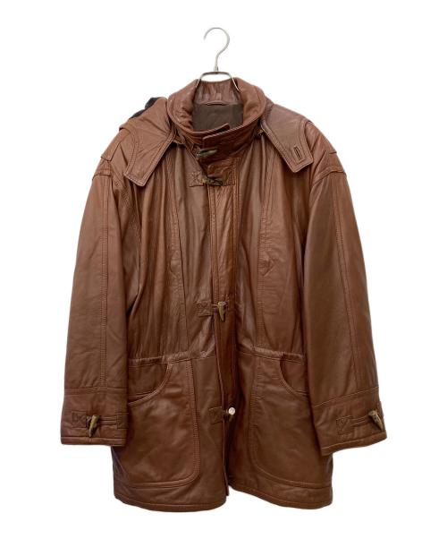 d*9様 BALLY ブラウン レザージャケット ボア襟　イタリア製 3090056029565411_01_3566w.jpeg