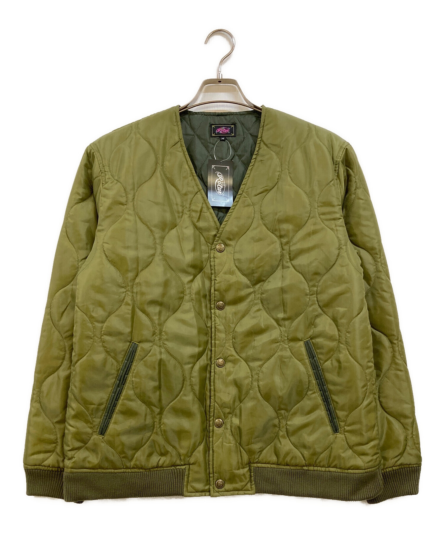 中古・古着通販】ROTAR (ローター) Quilting Rib jacket カーキ サイズ 