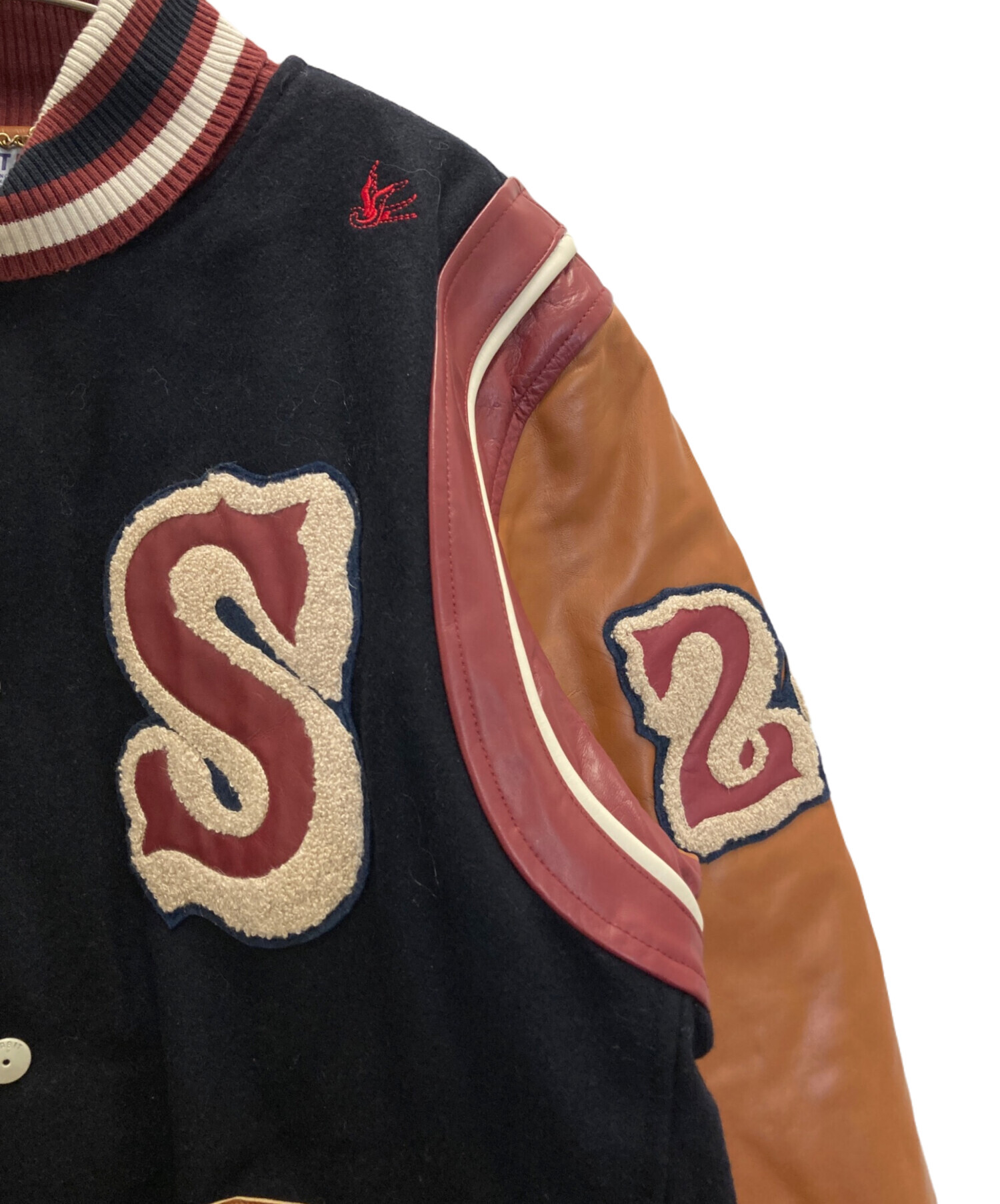 中古・古着通販】SABIT (サビ) スタジャン ネイビー サイズ:Ⅼ 