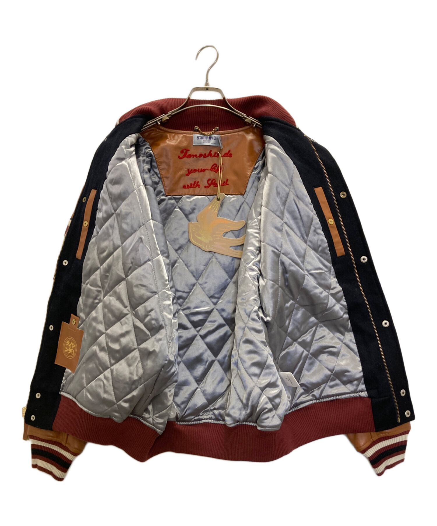 中古・古着通販】SABIT (サビ) スタジャン ネイビー サイズ:Ⅼ 