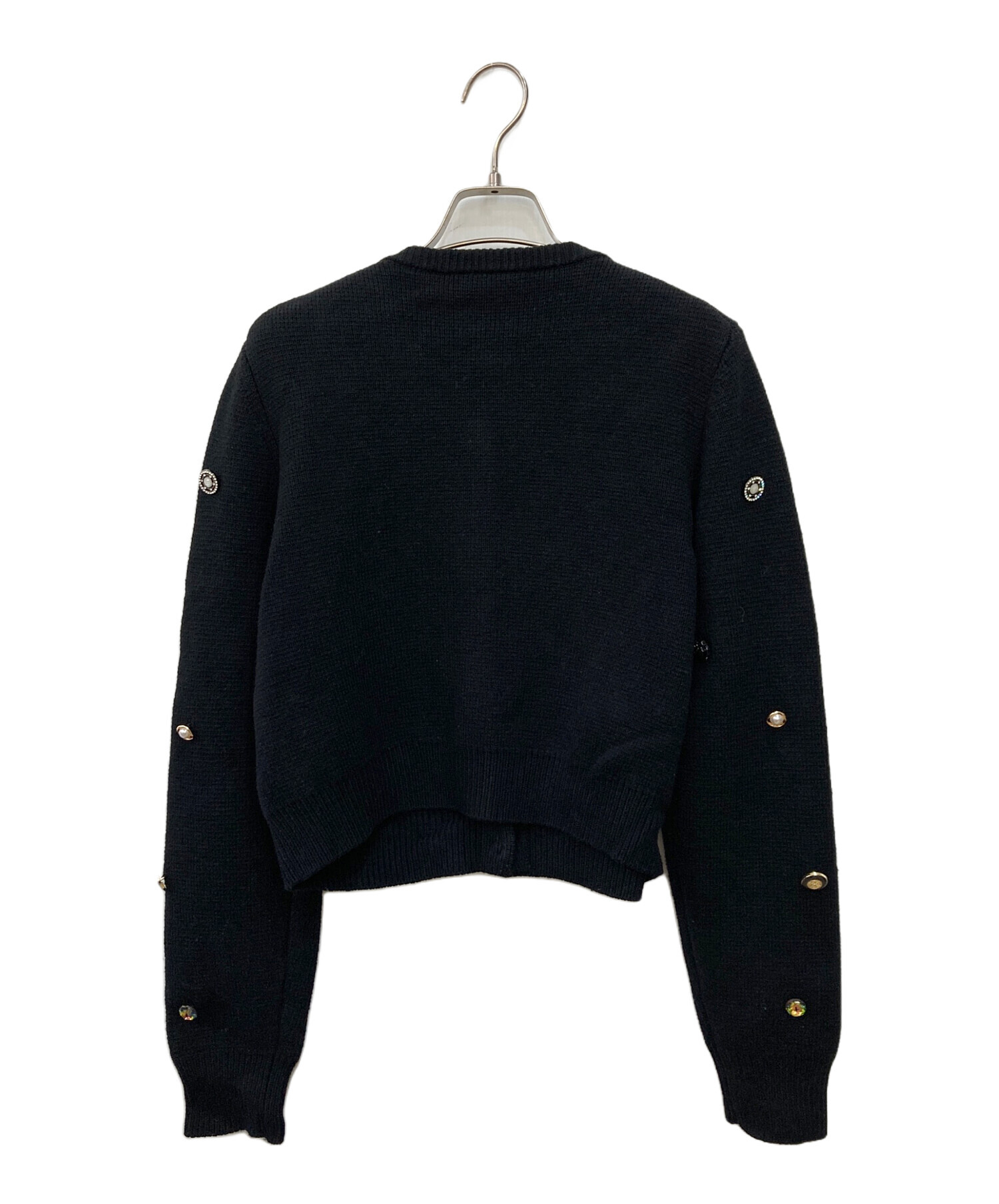 中古・古着通販】AMERI (アメリ) TWINKLE BIJOU SHORT KNIT TOP