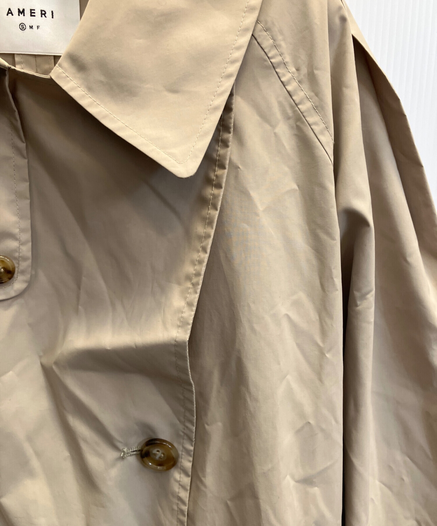中古・古着通販】Ameri (アメリ) WATER REPELLENT TRENCH COAT 