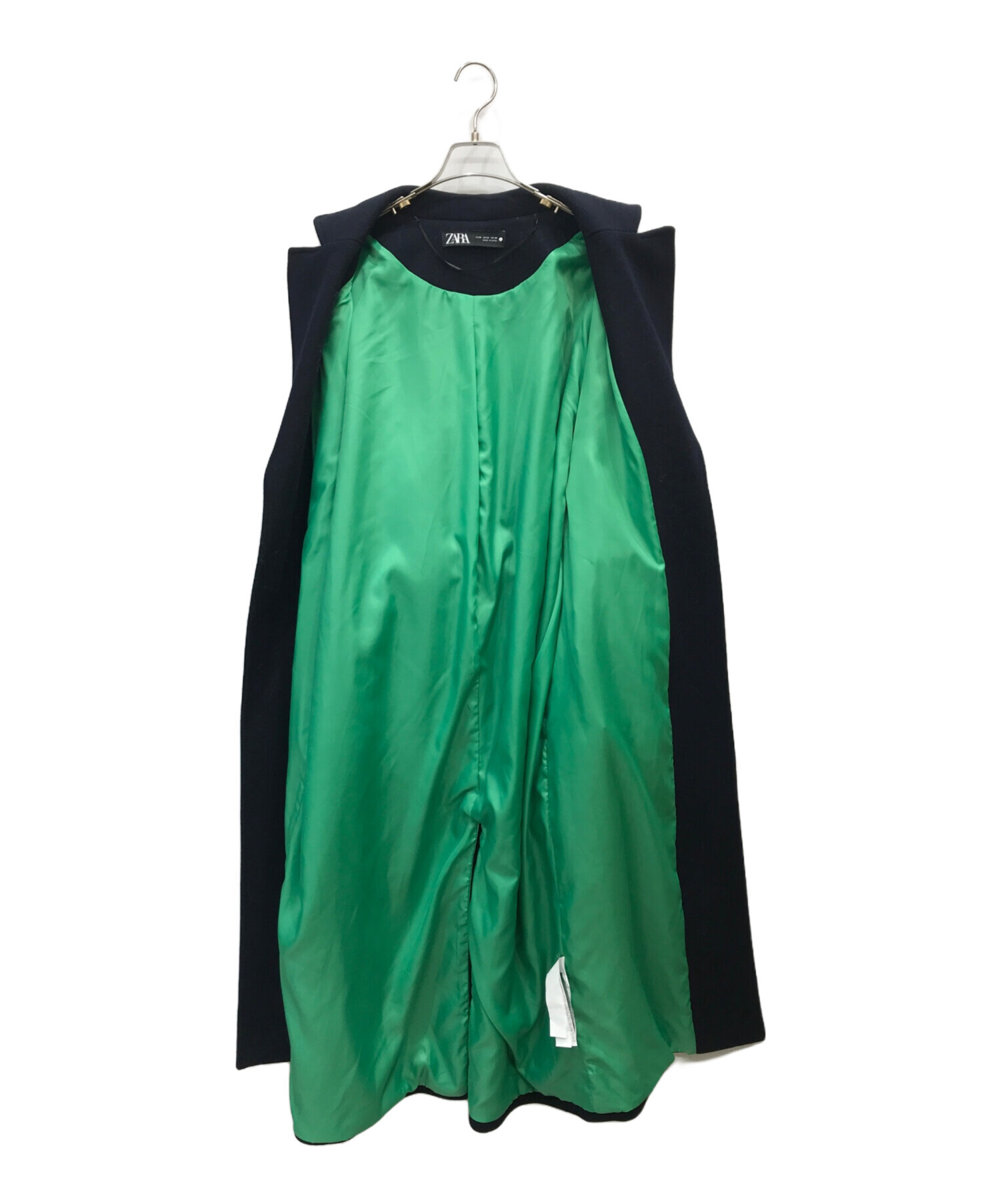 中古・古着通販】ZARA (ザラ) マッチングボンバーコート ネイビー 
