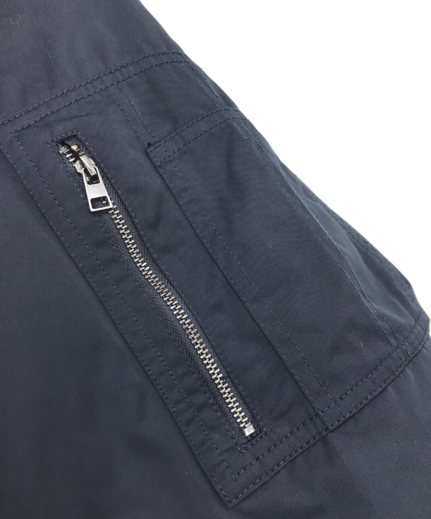中古・古着通販】ZARA (ザラ) マッチングボンバーコート ネイビー 