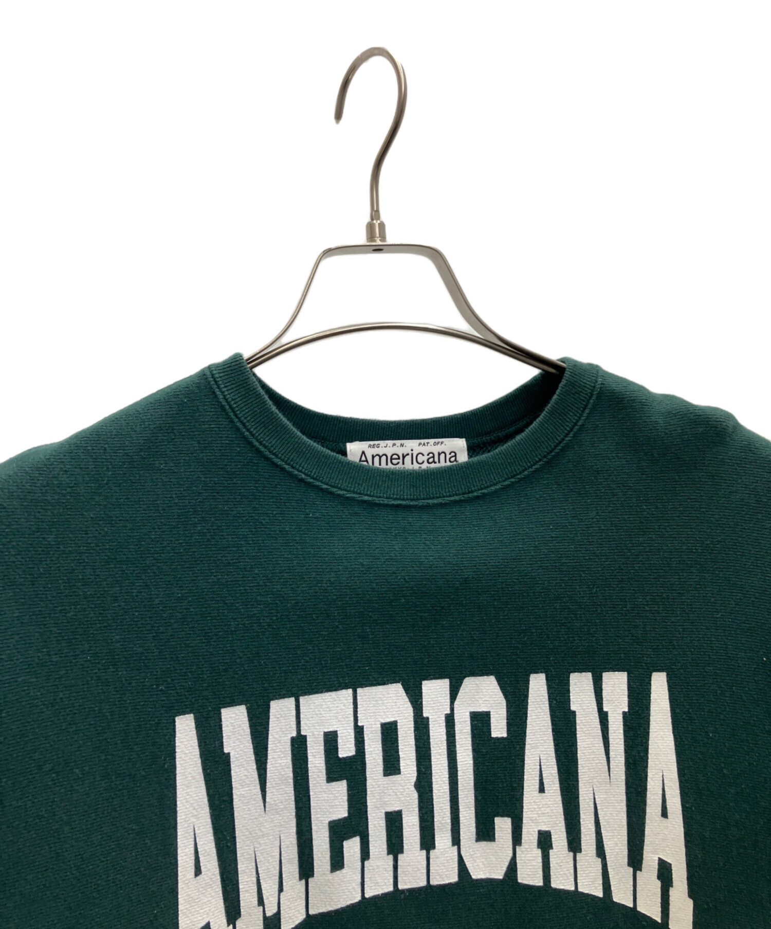 中古・古着通販】Americana (アメリカーナ) LOGO スウェット グリーン 